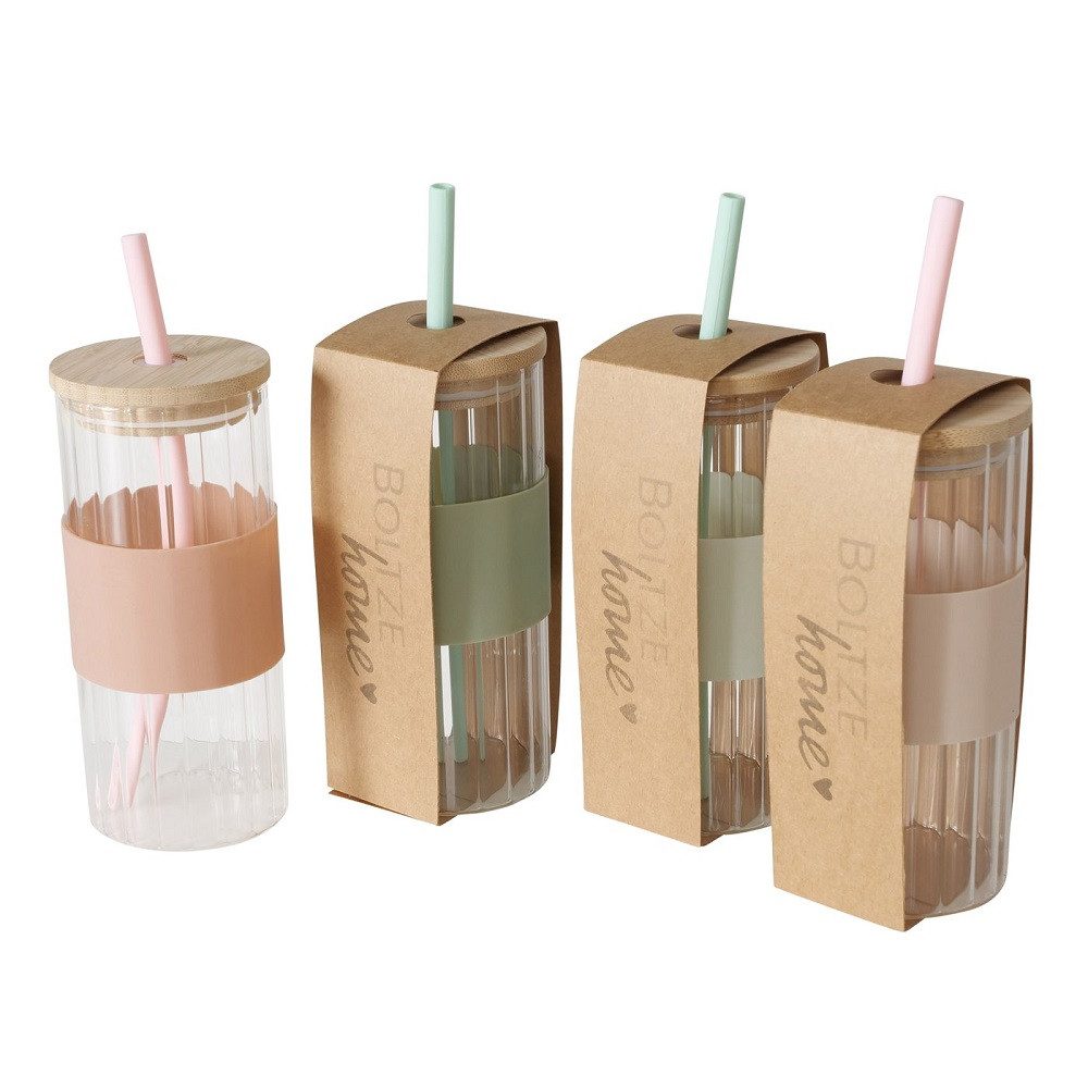 BOLTZE GRUPPE GmbH Dekoobjekt Boltze Partybecher Matos, 4 farblich sort. Trinkbecher 400 ml 2055344