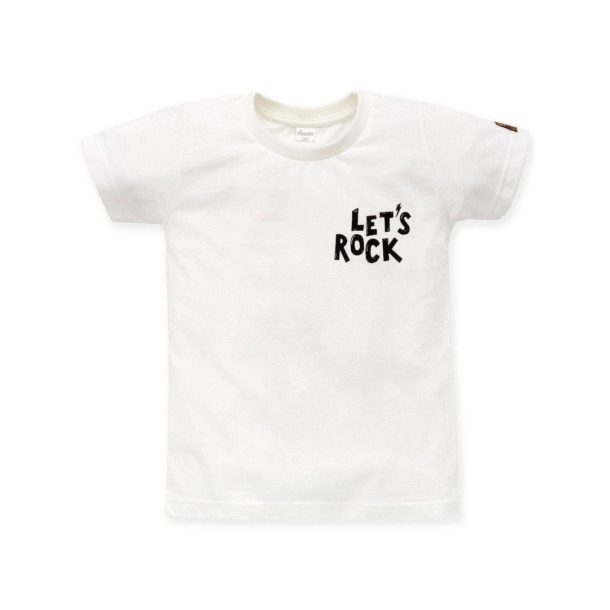 PINOKIO T-Shirt Let's rock Unisex Kinder (1-tlg) Shirt, Oberteil, Leibchen, Funktionsshirt, Shortsleeve Shirt