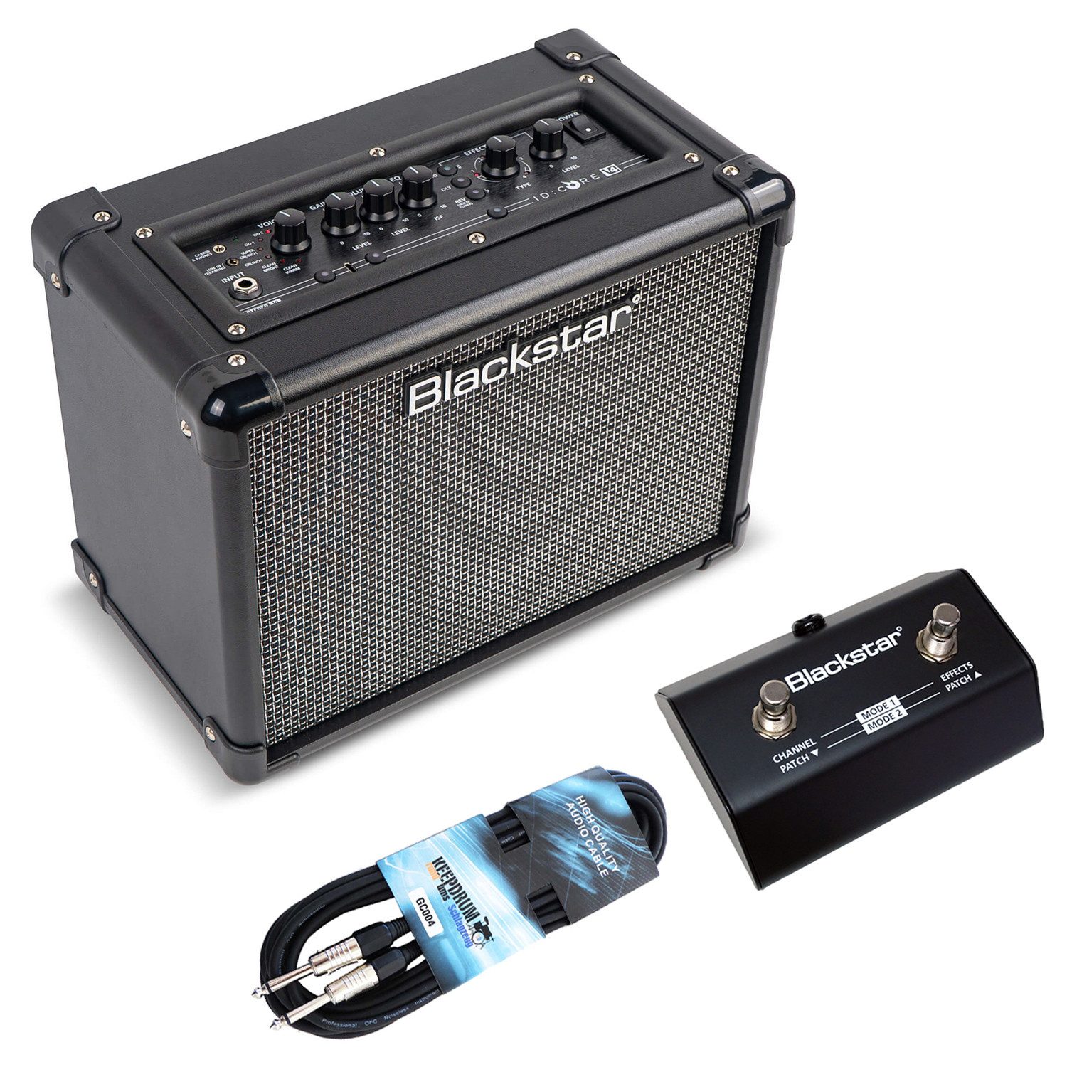 Blackstar Blackstar ID Core 10 V4 Verstärker mit FS-11 Fußschalter und Kabel Verstärker (Anzahl Kanäle: 1, 10 W, Amplifier)