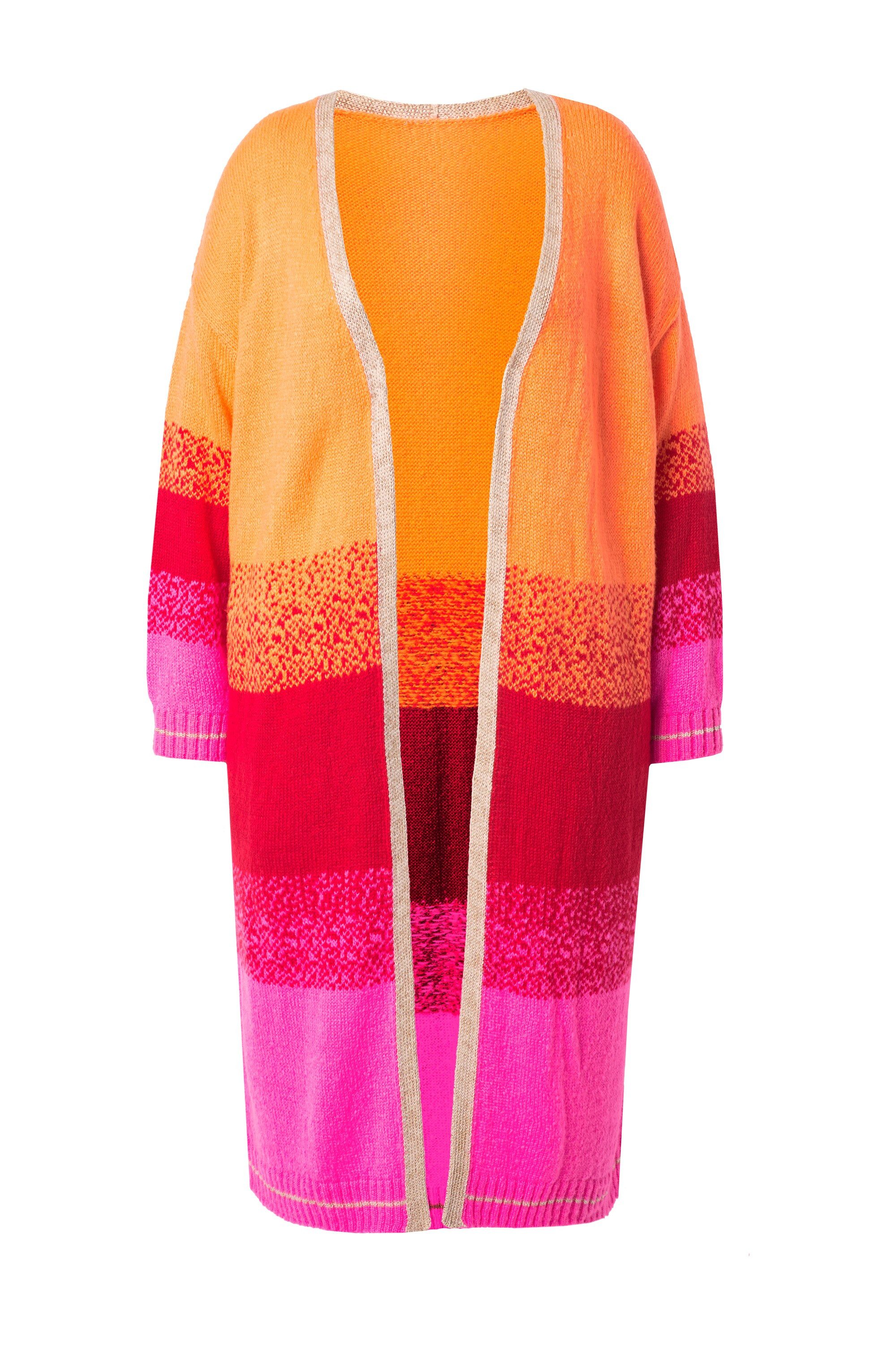 Angel of Style Strickjacke Long-Strickjacke Blockstreifen-Farbverlauf günstig online kaufen