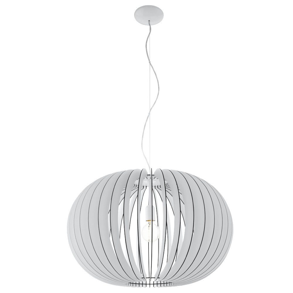 EGLO Pendelleuchte "STELLATO" weiß, rund, 60W, günstig online kaufen