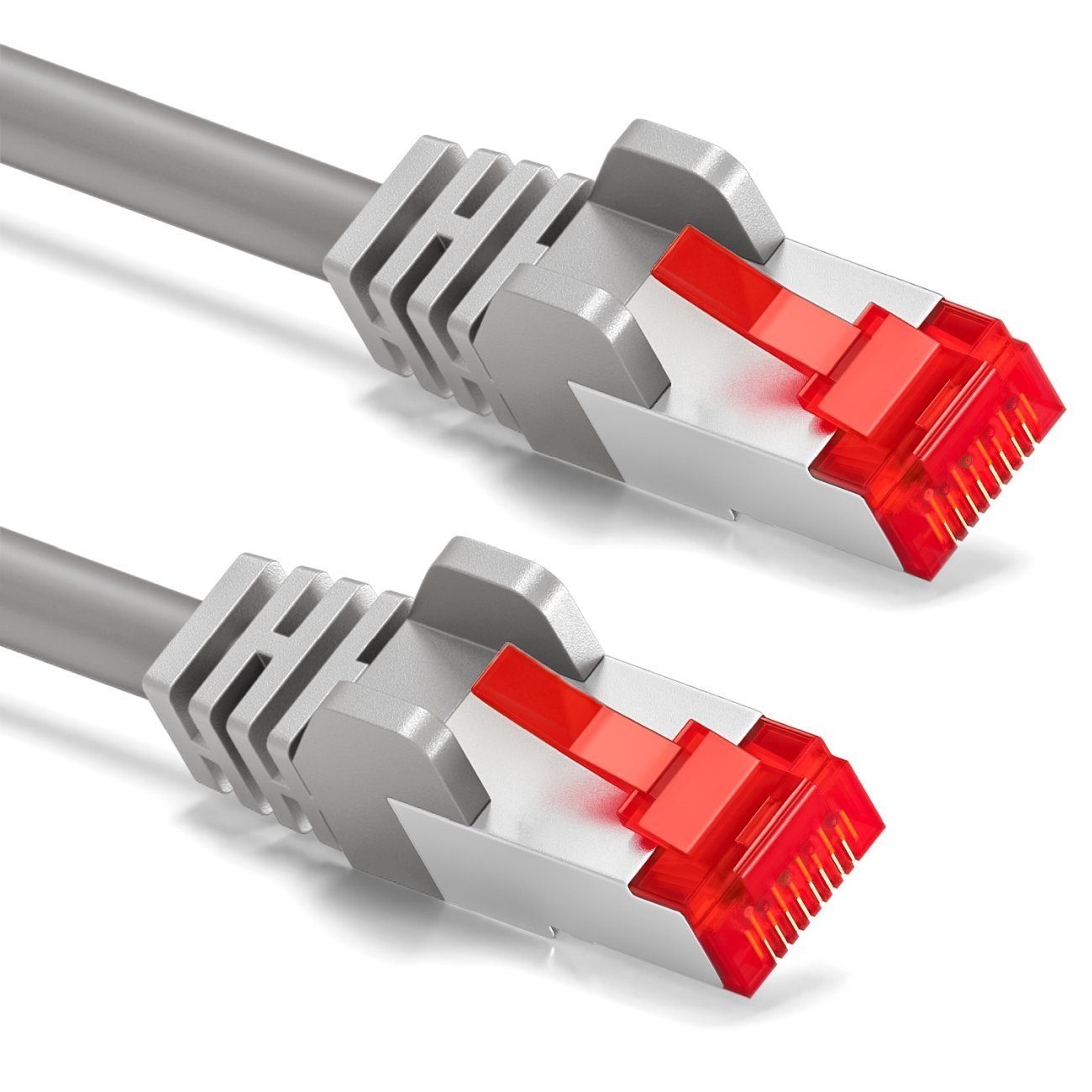 deleyCON deleyCON 50m CAT6 Patchkabel S-FTP PIMF Netzwerkkabel Ethernetkabel - LAN-Kabel