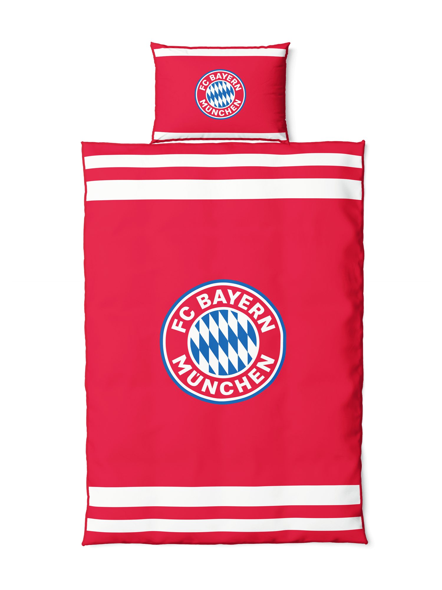 FC Bayern München Bettwäsche FC Bayern München I Bettwäsche I Rot I 135 x 200 cm I Baumwolle, Baumwolle