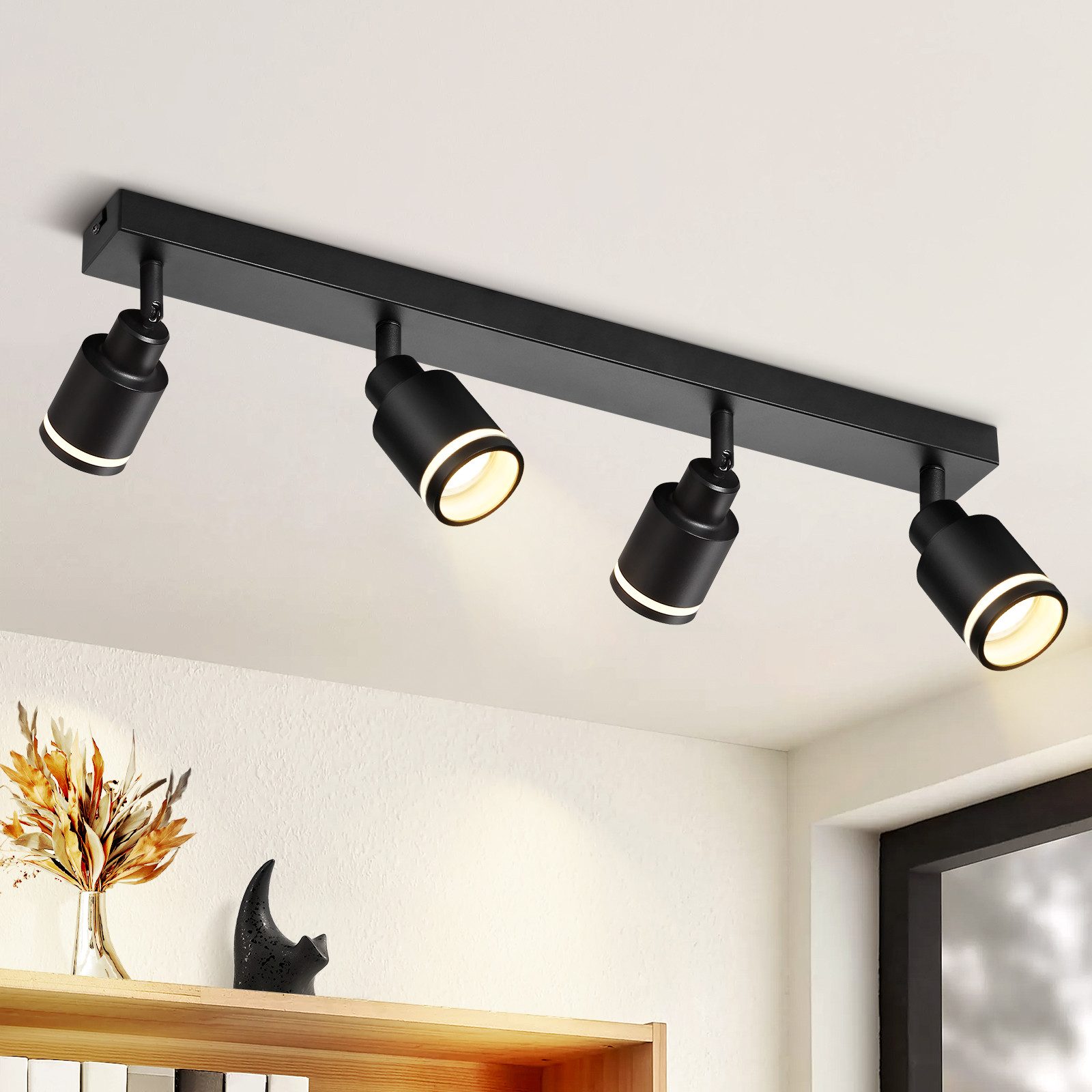 Nettlife Deckenstrahler Schwarz GU10 Schwenkbar Modern günstig online kaufen