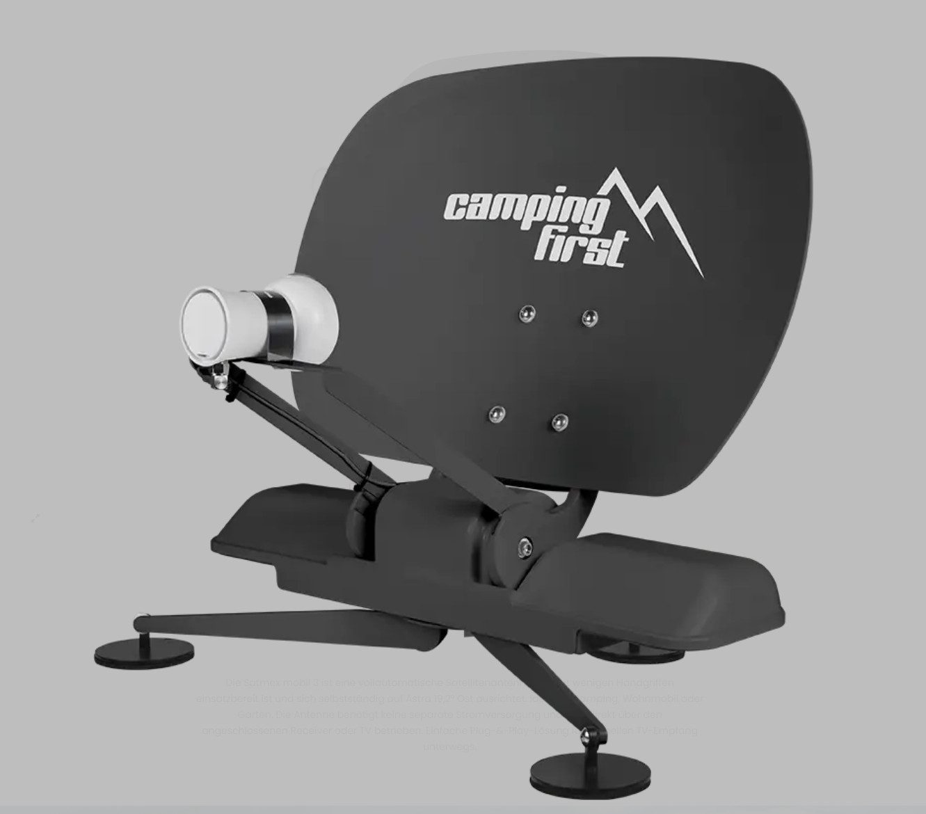 Camping First Satmex mobil 3 Portable Mobile Vollautomatische Sat Antenne Camping Sat-Anlage
