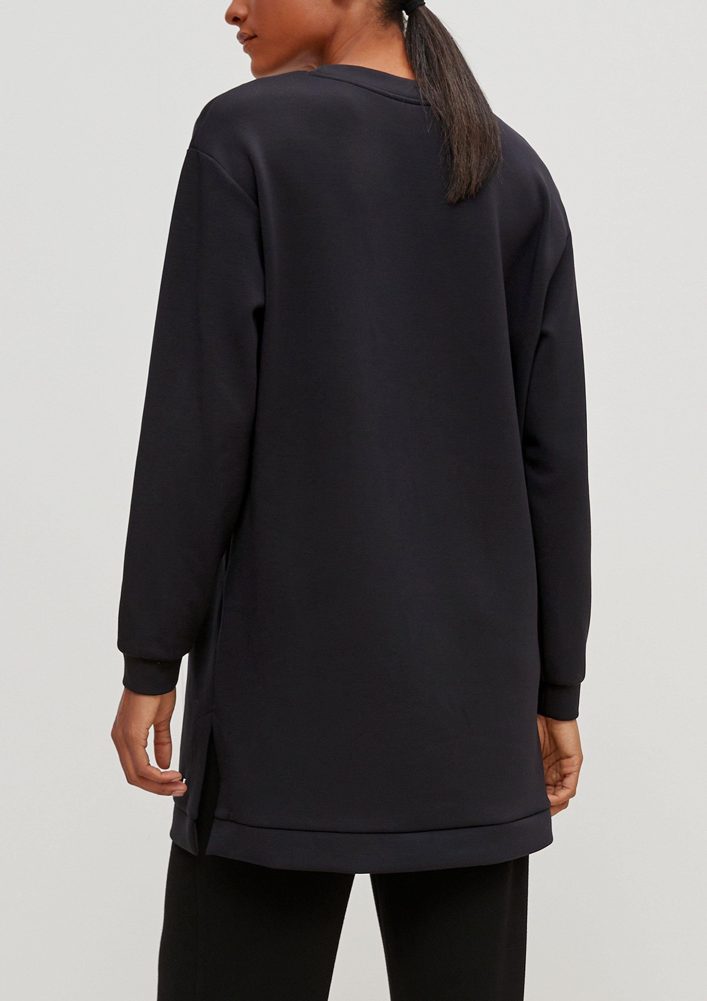 Sweatshirt Sweatshirt Modalmix schwarz aus Comma