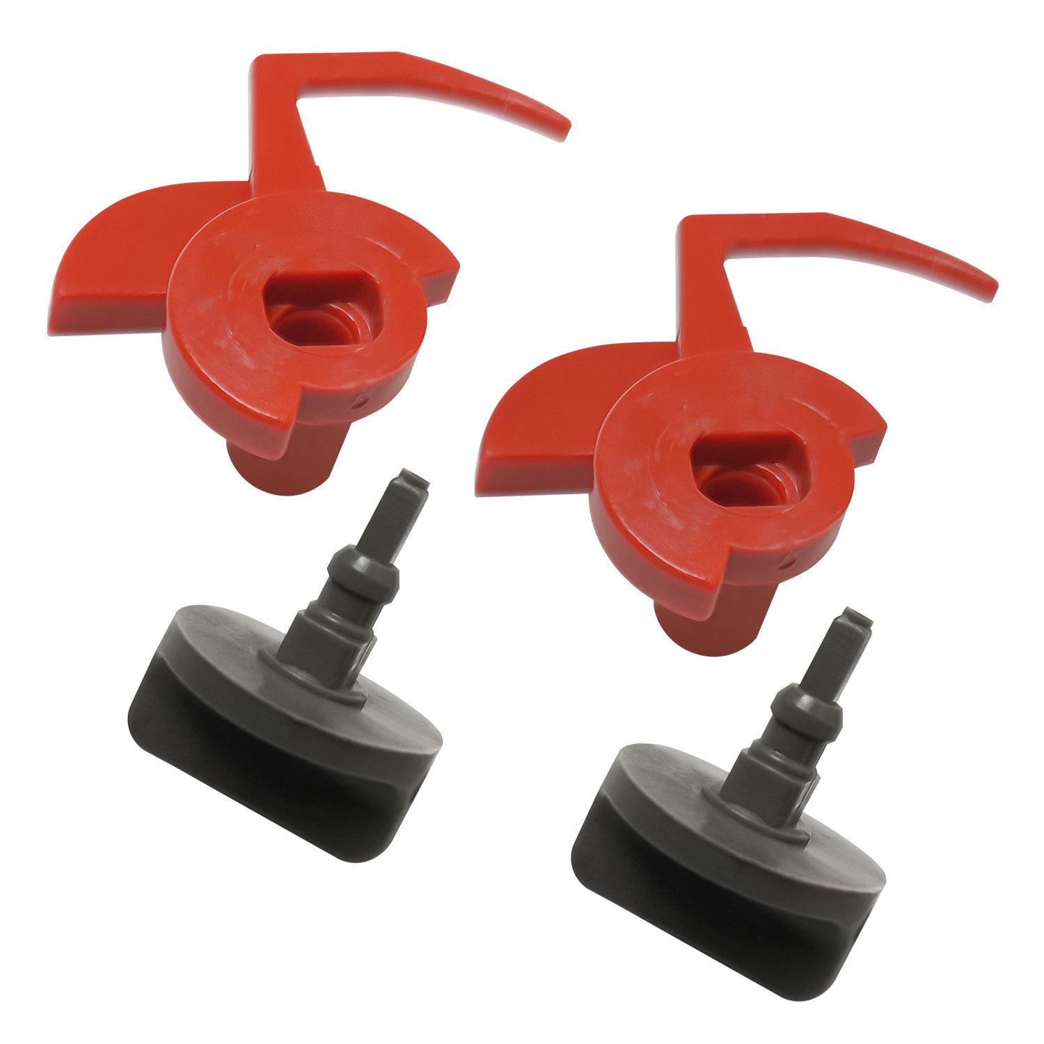 SIEMENS Montagezubehör Dunstabzugshaube Verriegelung Siemens 00181272 für Filterrahmen (2 St), Set 2 x Haken und 2 x Drehgriff