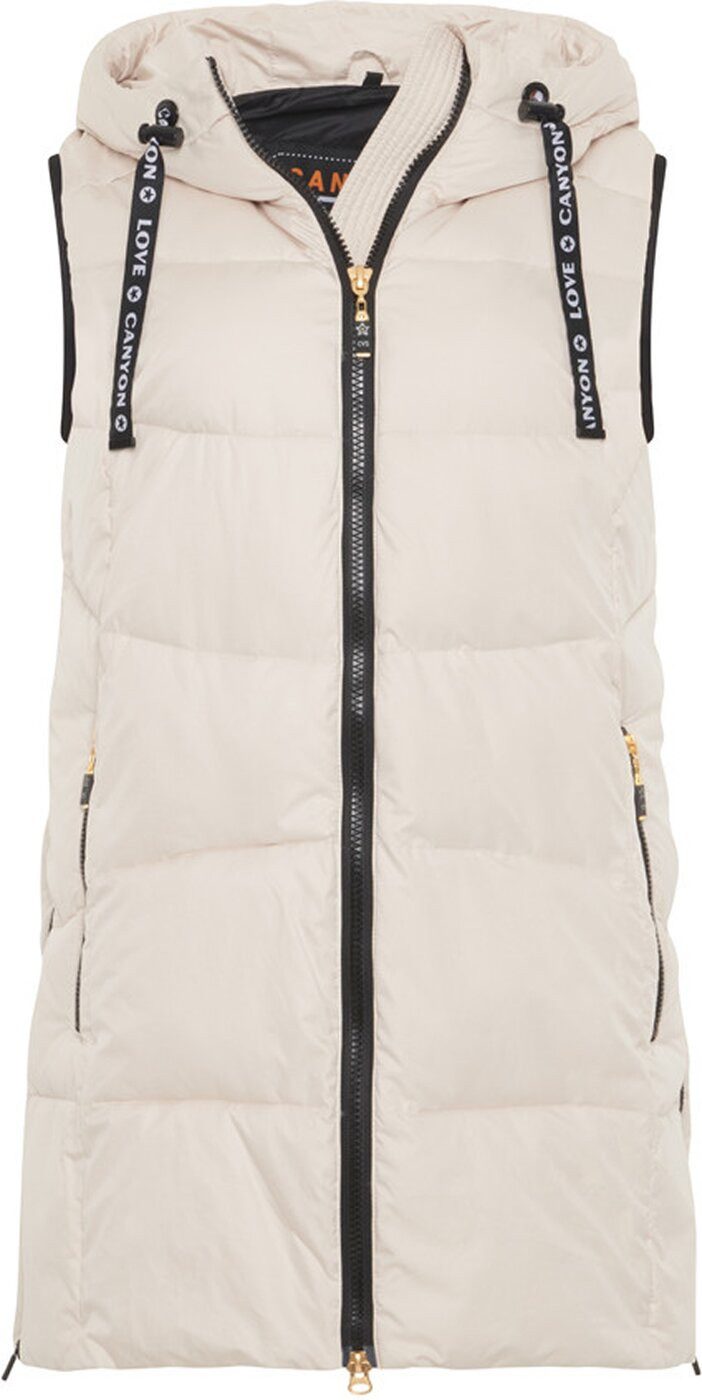 Canyon Anorak Longweste, wattiert IVORY
