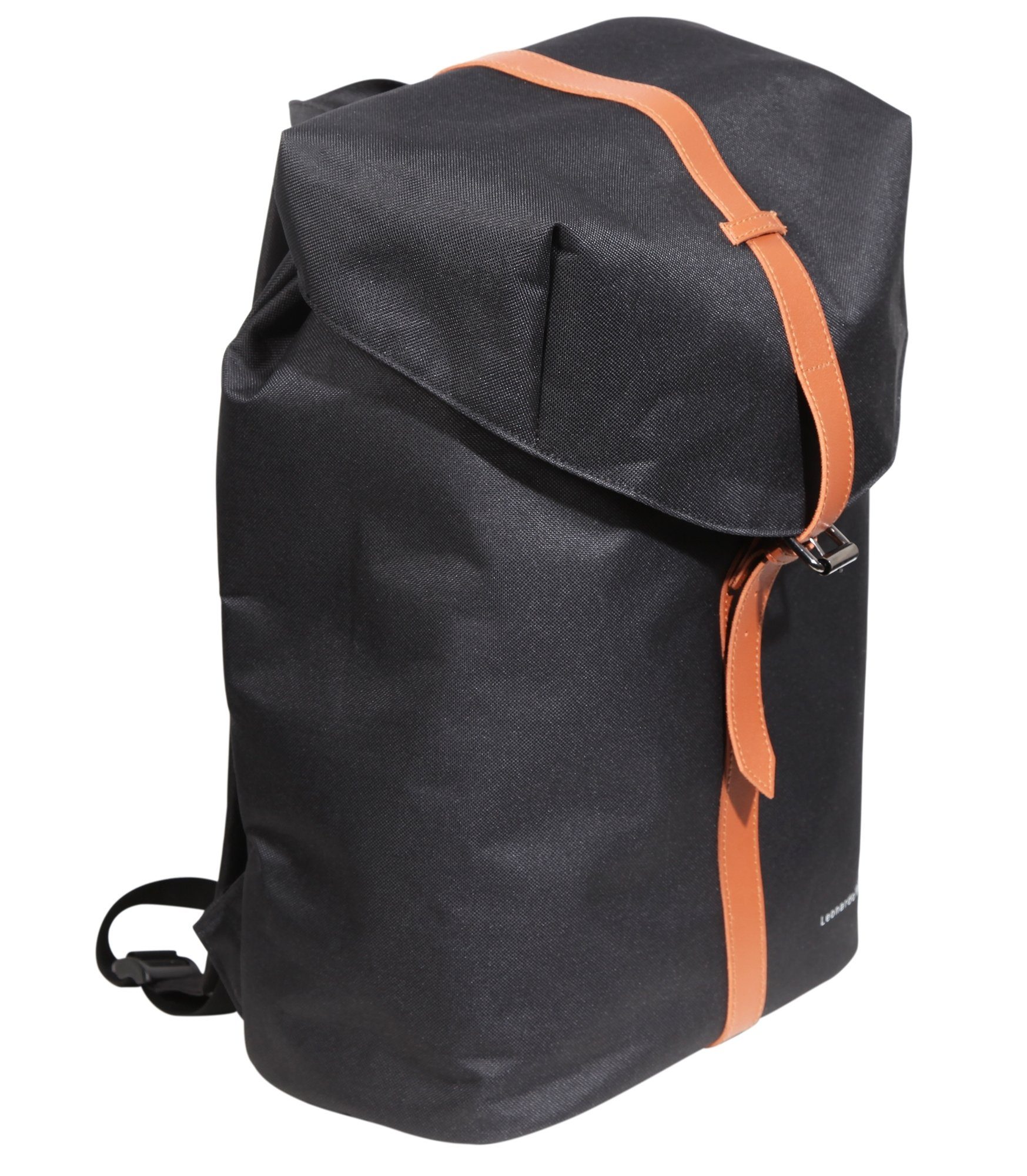LEONARDO VERRELLI Rucksack Laptoptasche (einzeln) aus Melli Unisex Schwarz Tasche Polyester Laptopfach mit