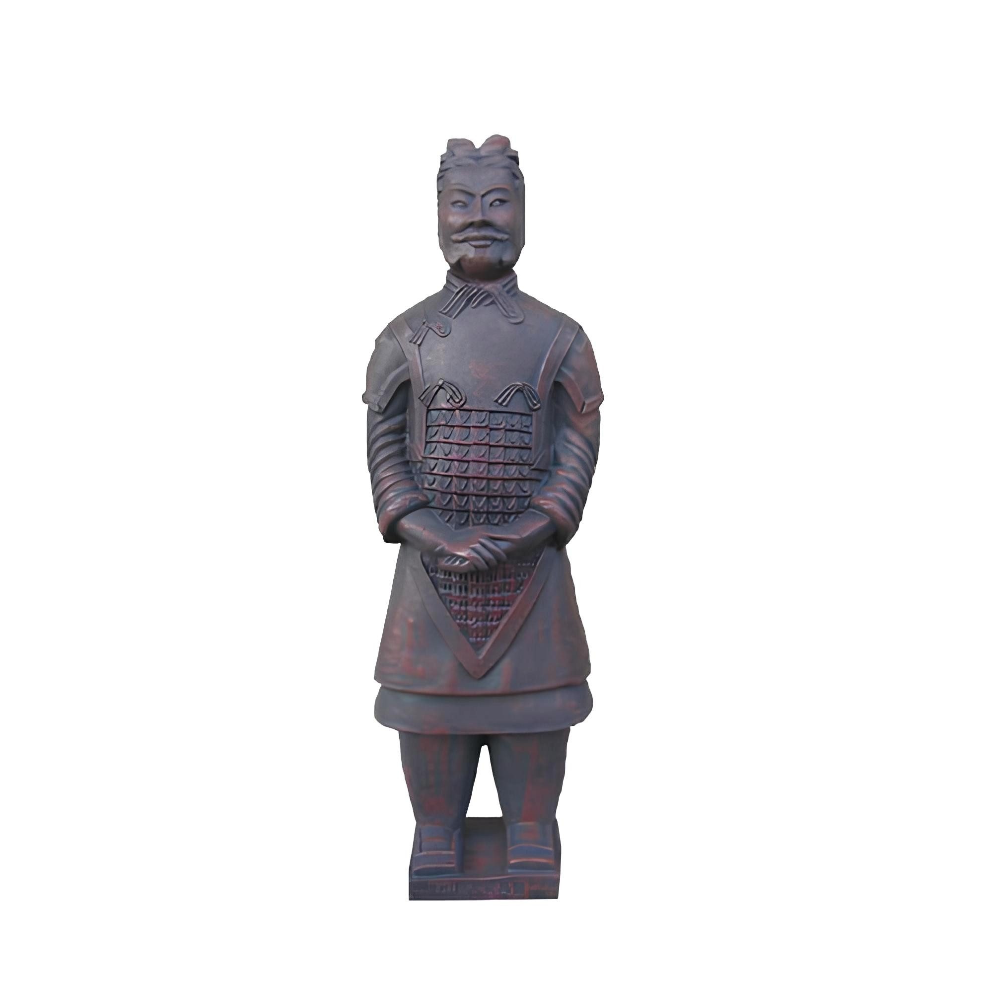 JVmoebel Skulptur Chinesische Soldatenfigur aus hochwertigem Material für den Garten (SKULPTUR MATERIAL: ACRYL 50 cm), Made in Europa