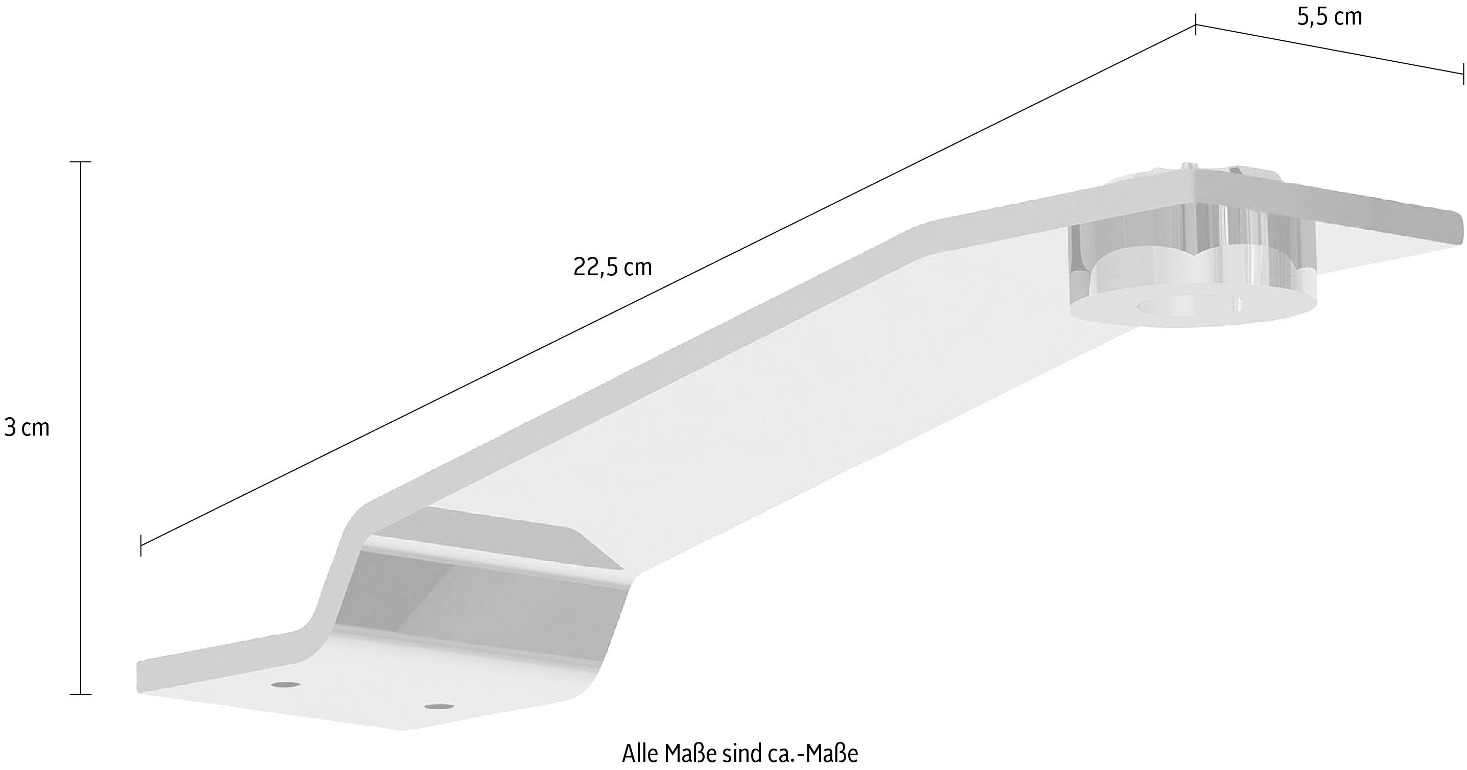Set), Effizienzklasse LED integriert, A+ Aufbauleuchte, WIEMANN fest (2er