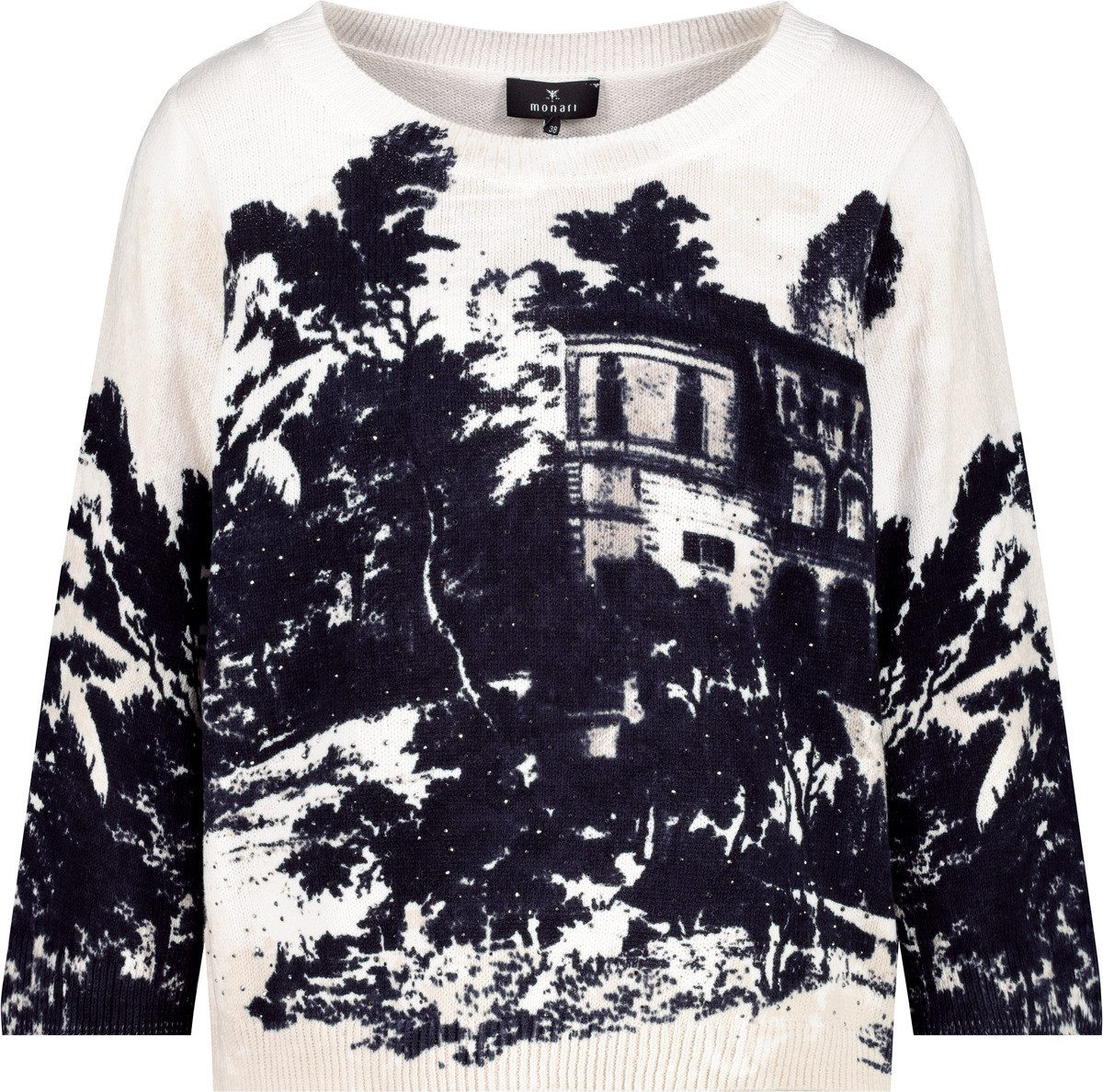 Strickpullover mit „English Garden“ Print Seaside Couture