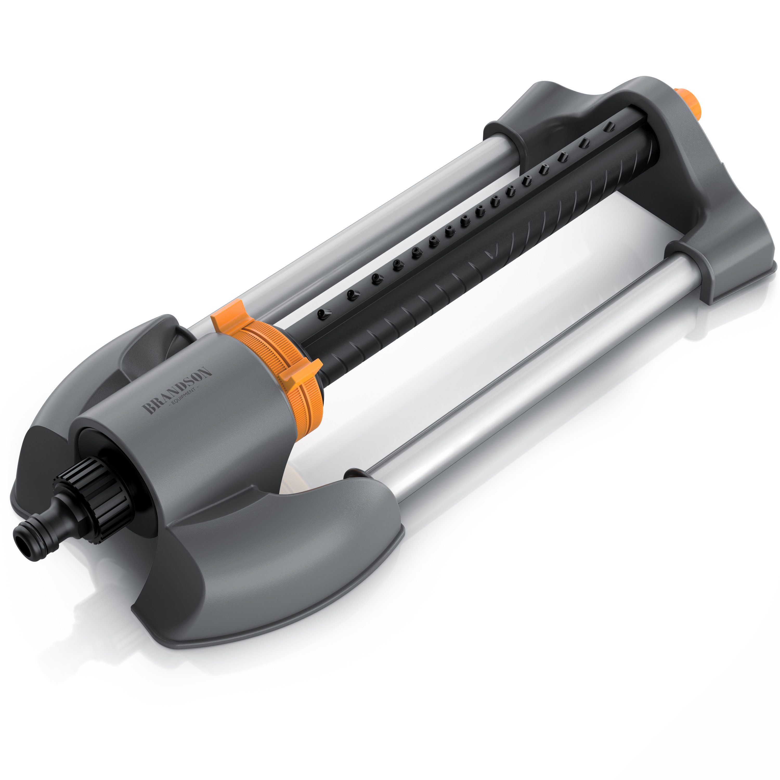 Brandson Viereckregner Garten Rasensprenger, Vierecksprenger, Oszillations-Regner, Sprinkler, für Flächen bis 250 m², Rasen Bewässerung, Reichweite bis zu 15 m, bis zu 250 qm, 16 Düsen