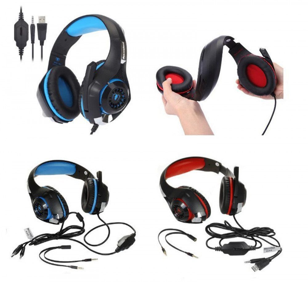 FELIXLEO Gaming Headset für PS4 PS5 PC Xbox Series 3.5 mm Deep Bass Stereo Headset – Bild 2 von 5