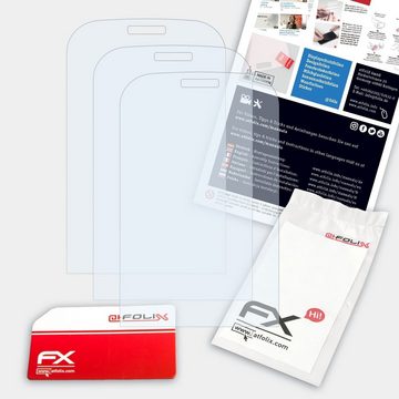 atFoliX Schutzfolie Displayschutz für Nokia 3720 Classic, (3 Folien), Ultraklar und hartbeschichtet