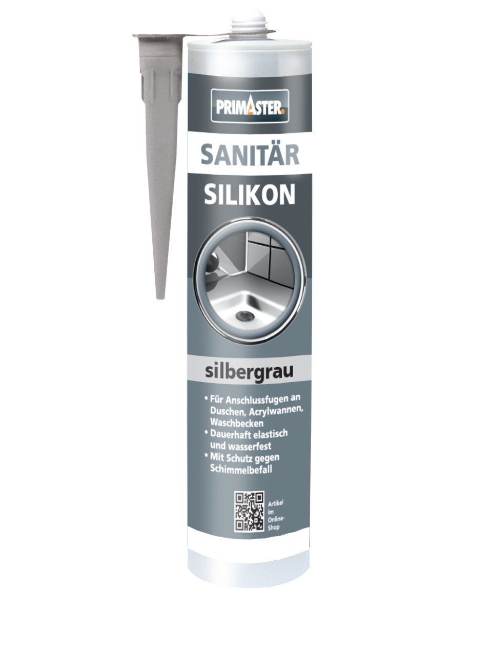 Primaster Silikon Primaster Sanitär Silikon silbergrau günstig online kaufen