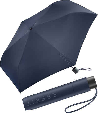 Esprit Super Mini Regenschirm Taschenschirm Milky Way mit silbernen metallic Sternen 