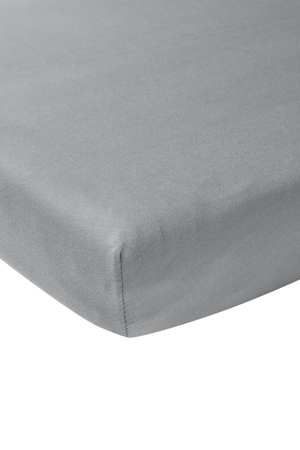 Meyco Home Spannbettlaken Uni Grey, Jersey, günstig online kaufen
