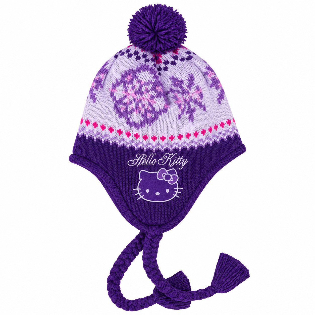 Hello Kitty Beanie Hello Kitty Frosty Purple Kinderhut 52 cm