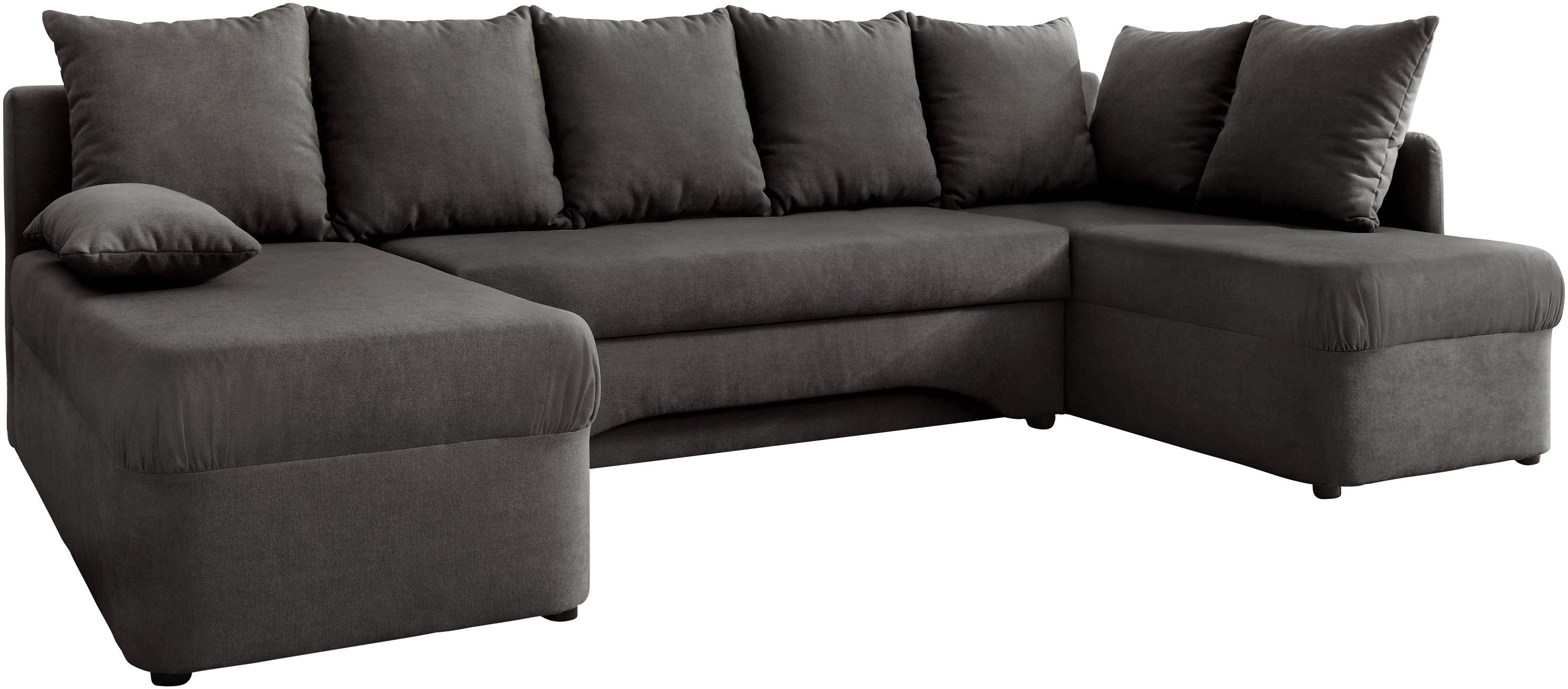 Jockenhöfer Gruppe Wohnlandschaft Arktis U-Form, B: 260 cm, mit Bettfunktion & Bettkasten, Unser Dauertiefpreis