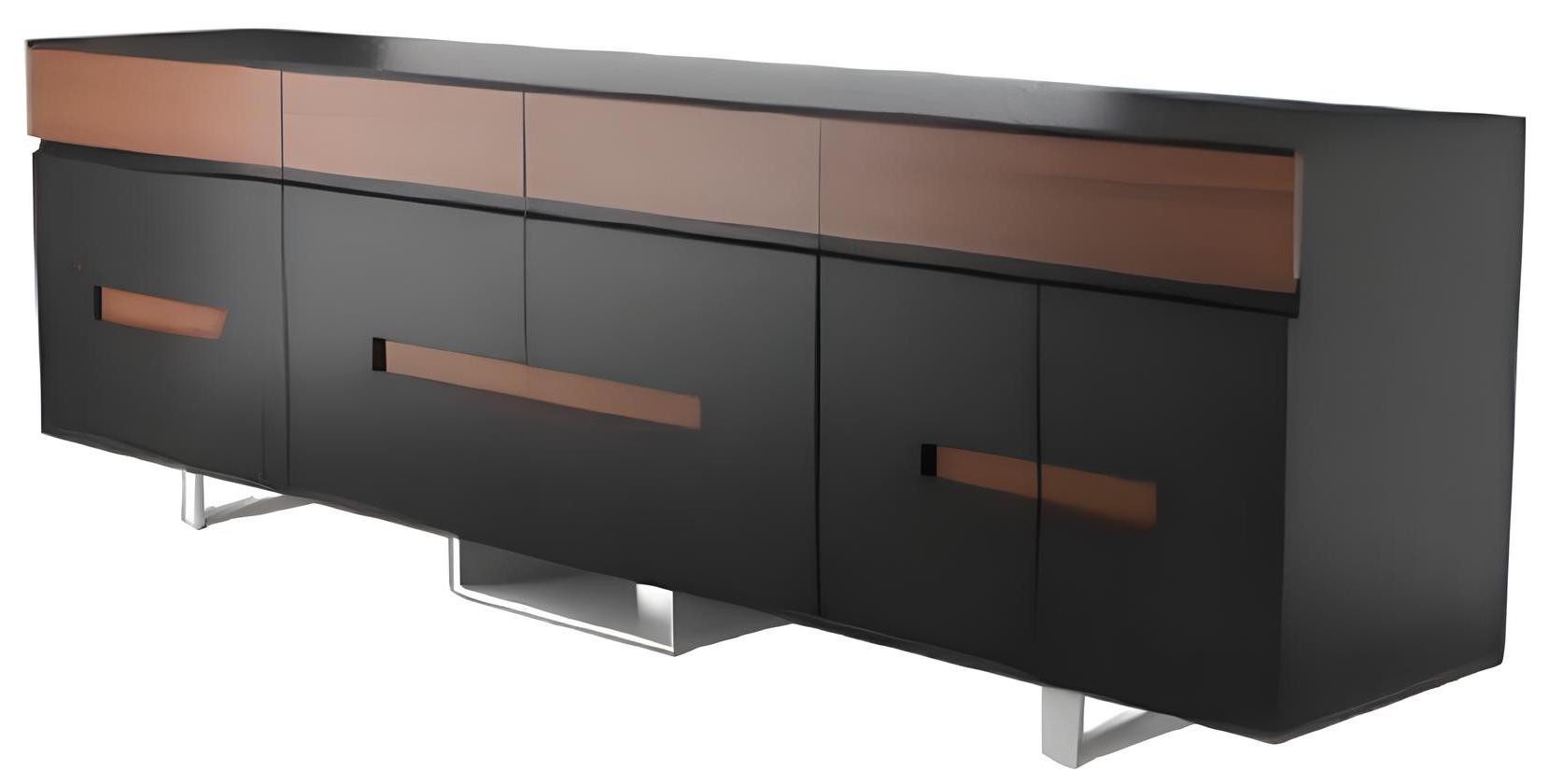 Xlmoebel Aktenschrank Designer Aktenschrank in Braun-Schwarz mit edlem Design (Aktenschrank) Hergestellt in Europa