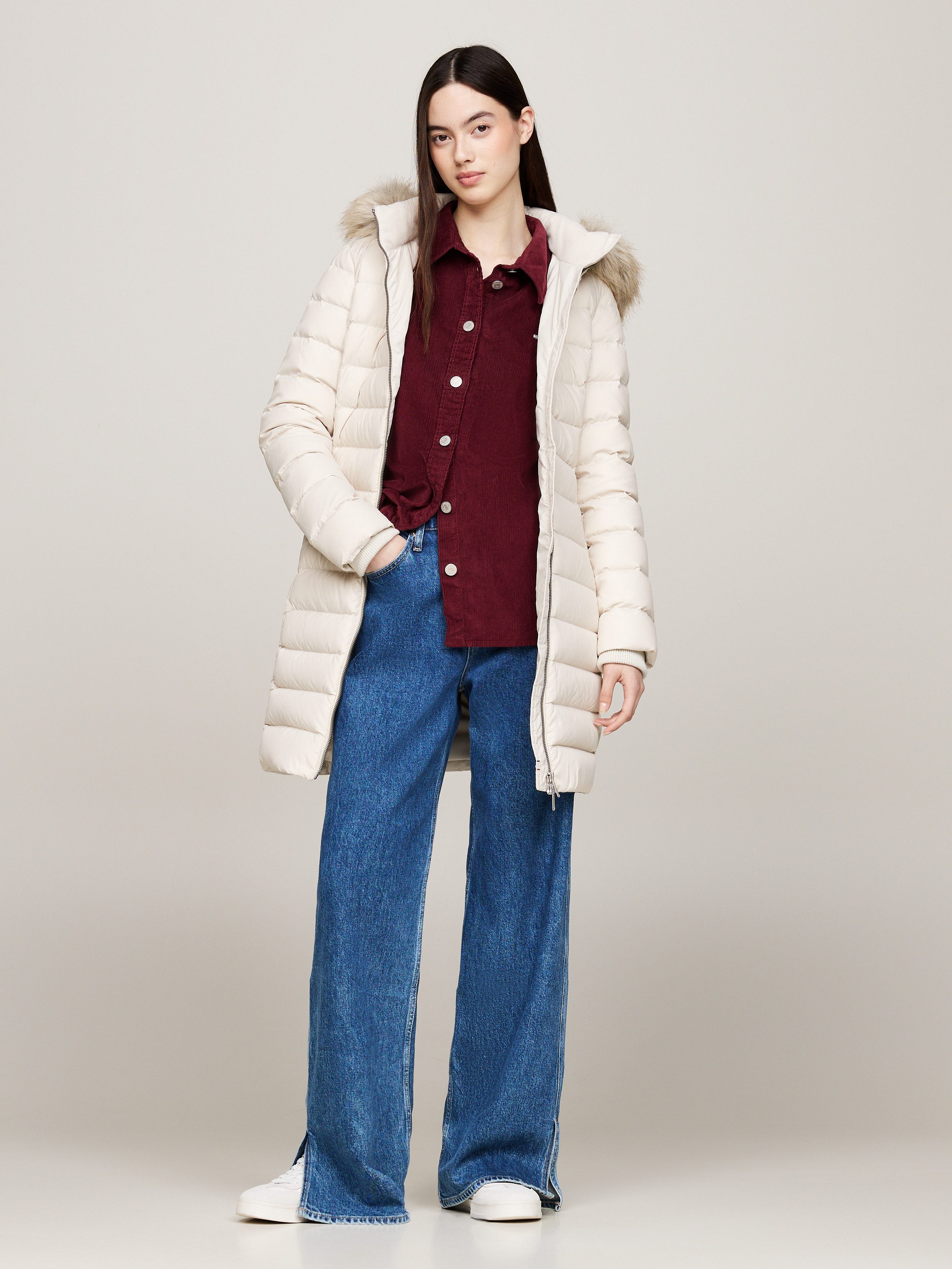 Tommy Jeans Steppmantel TJW ESSENTIAL HOODED günstig online kaufen