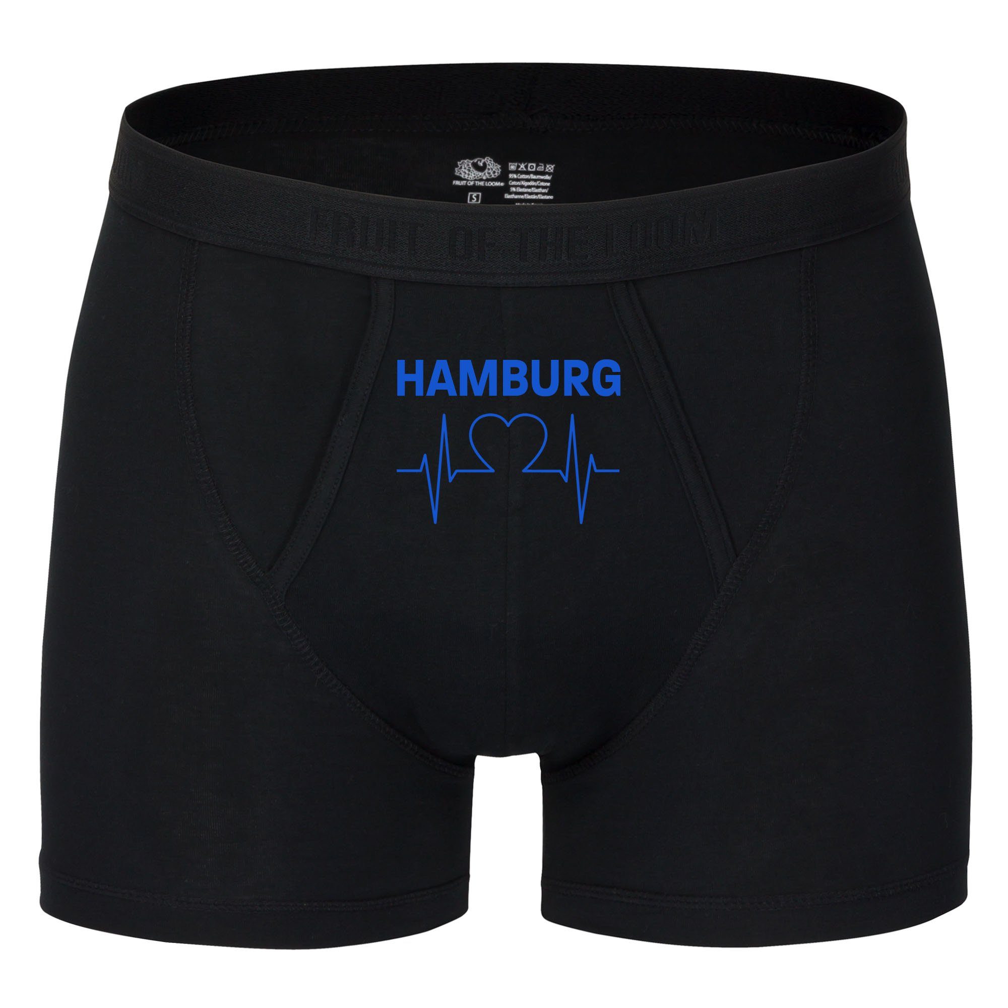 multifanshop Boxershorts Hamburg - Herzschlag - Unterwäsche günstig online kaufen