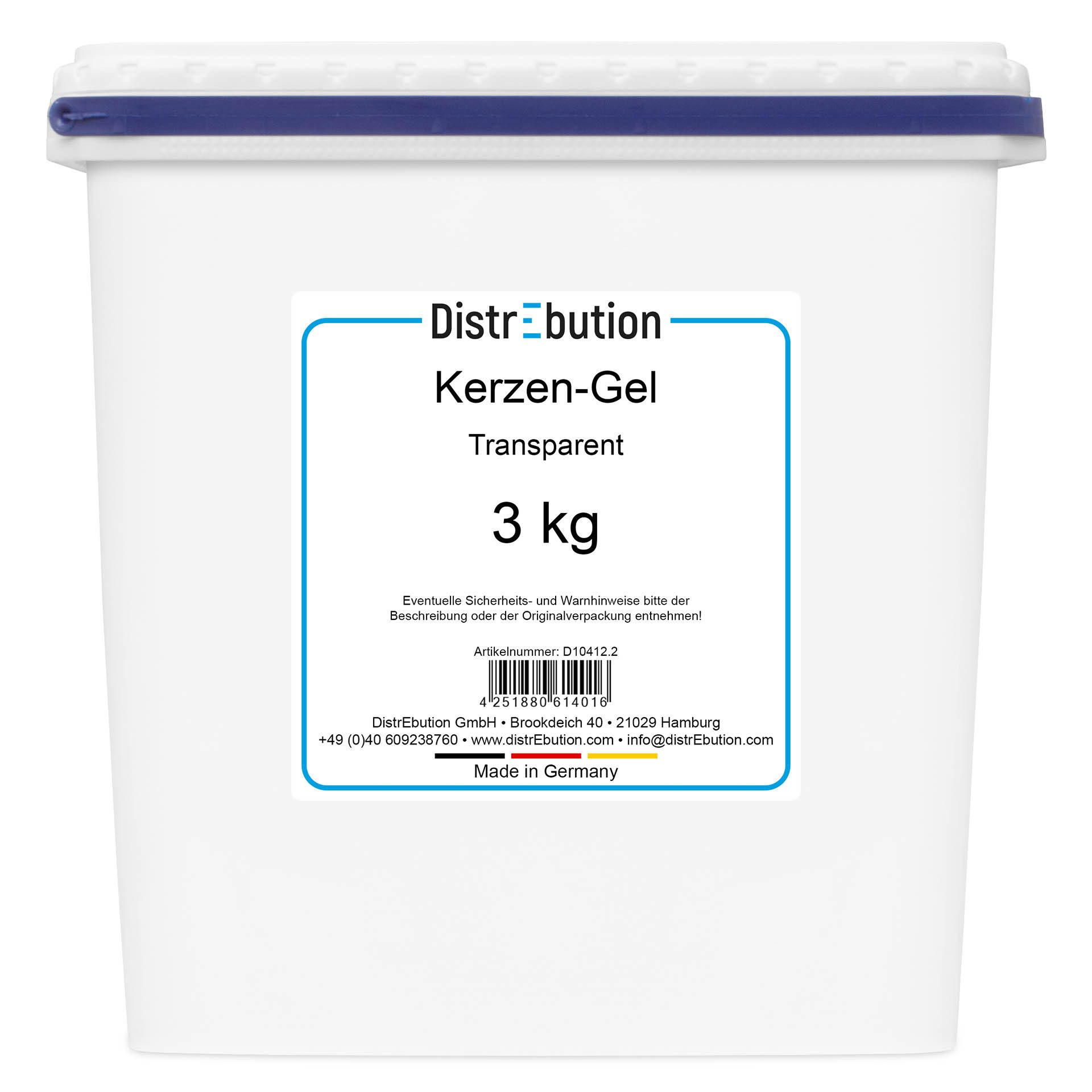 DistrEbution Duftkerze Kerzen-Gel transparent 300g-17kg Gelwachs, günstig online kaufen