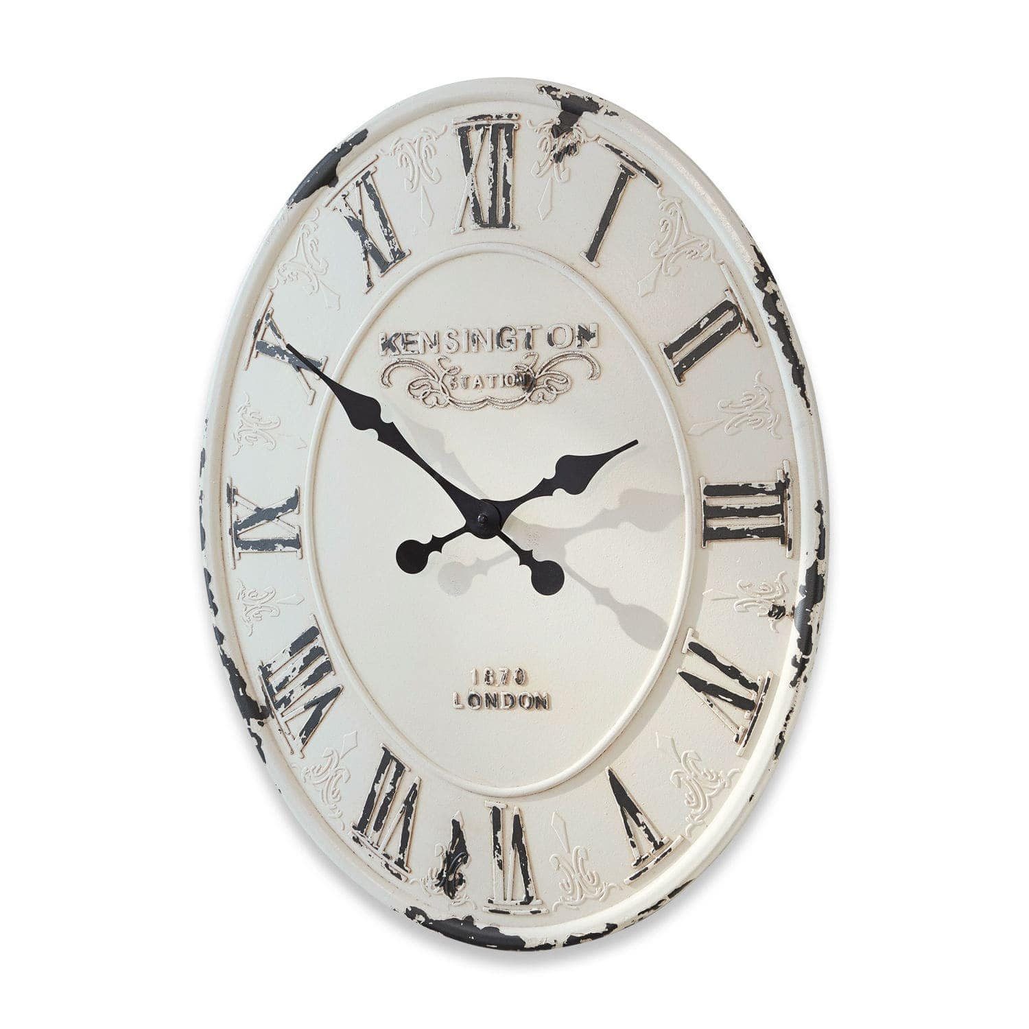 Mirabeau Wanduhr Uhr Soulières antikweiß
