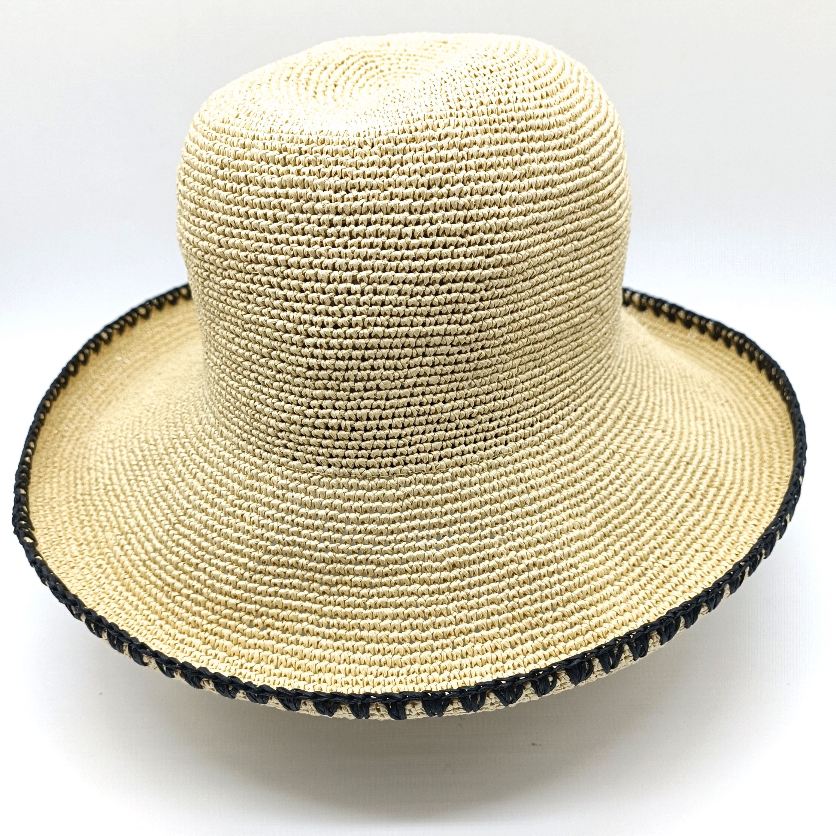 Seeberger Strohhut DA-Strohhut 9310 linen/black