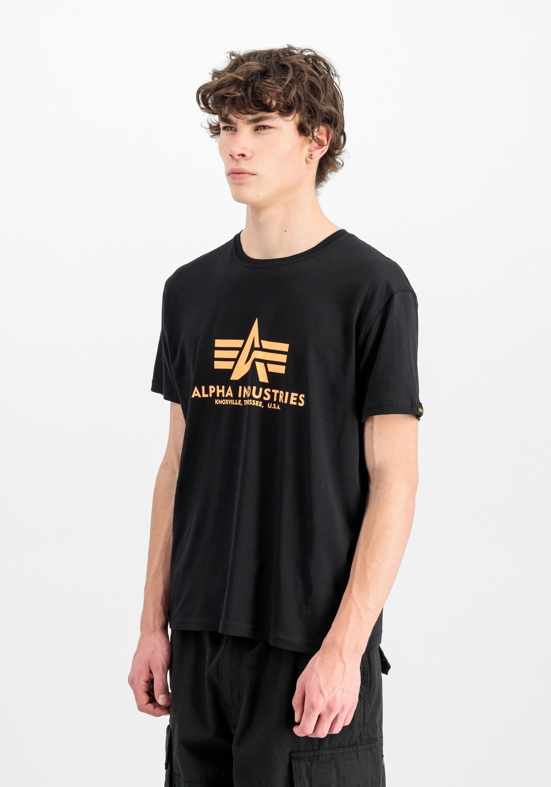 Alpha Industries Basic T-Shirt BL Neon Print