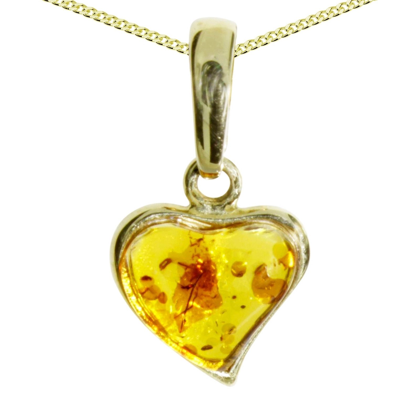 OSTSEE-SCHMUCK Kette mit Anhänger Ostsee-Schmuck Kette mit Anhänger Herz Ke günstig online kaufen