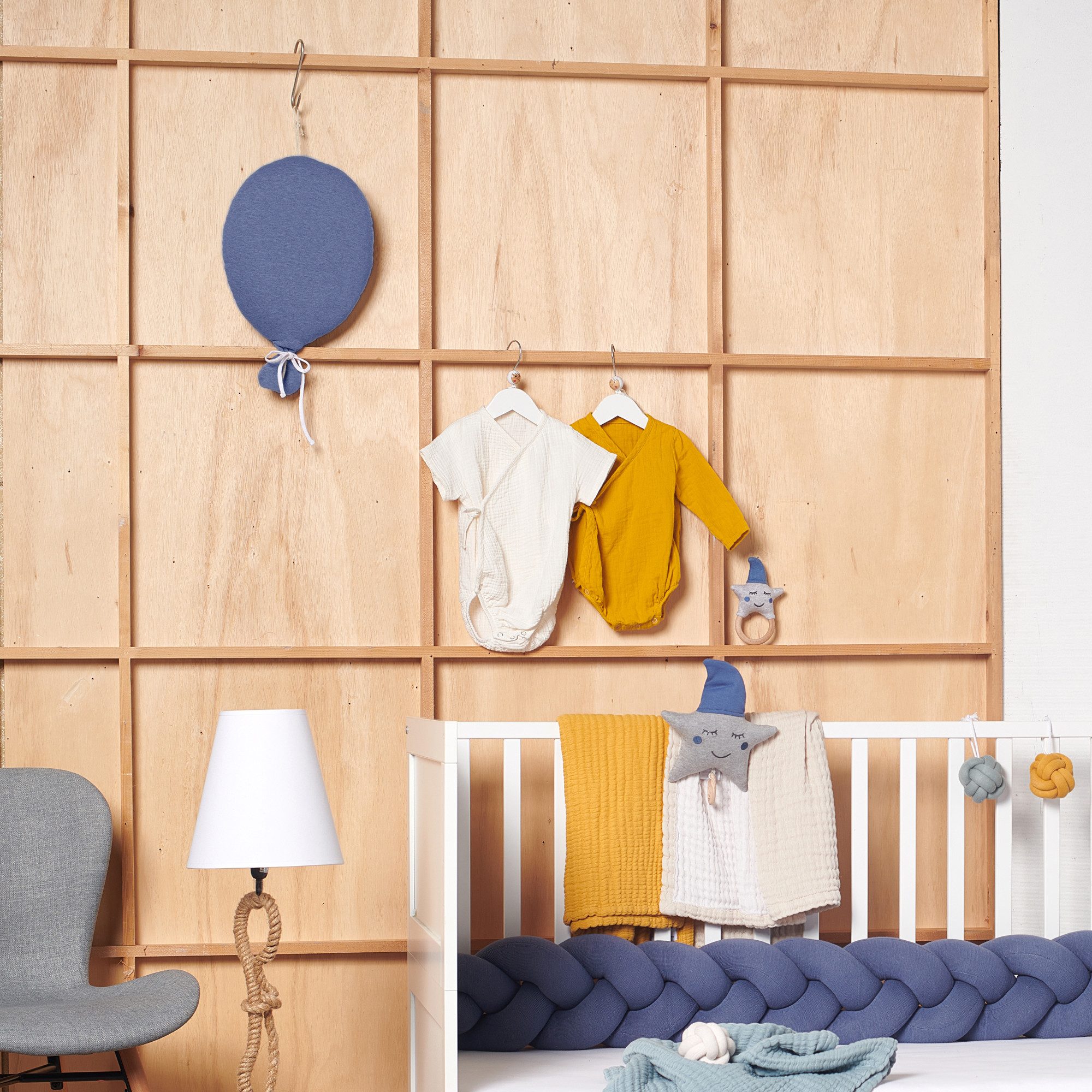 Nordic Coast Company Wimpelkette, Babyzimmer Kinderzimmer Wanddeko Geschenk Geburt Taufe Geburtstag