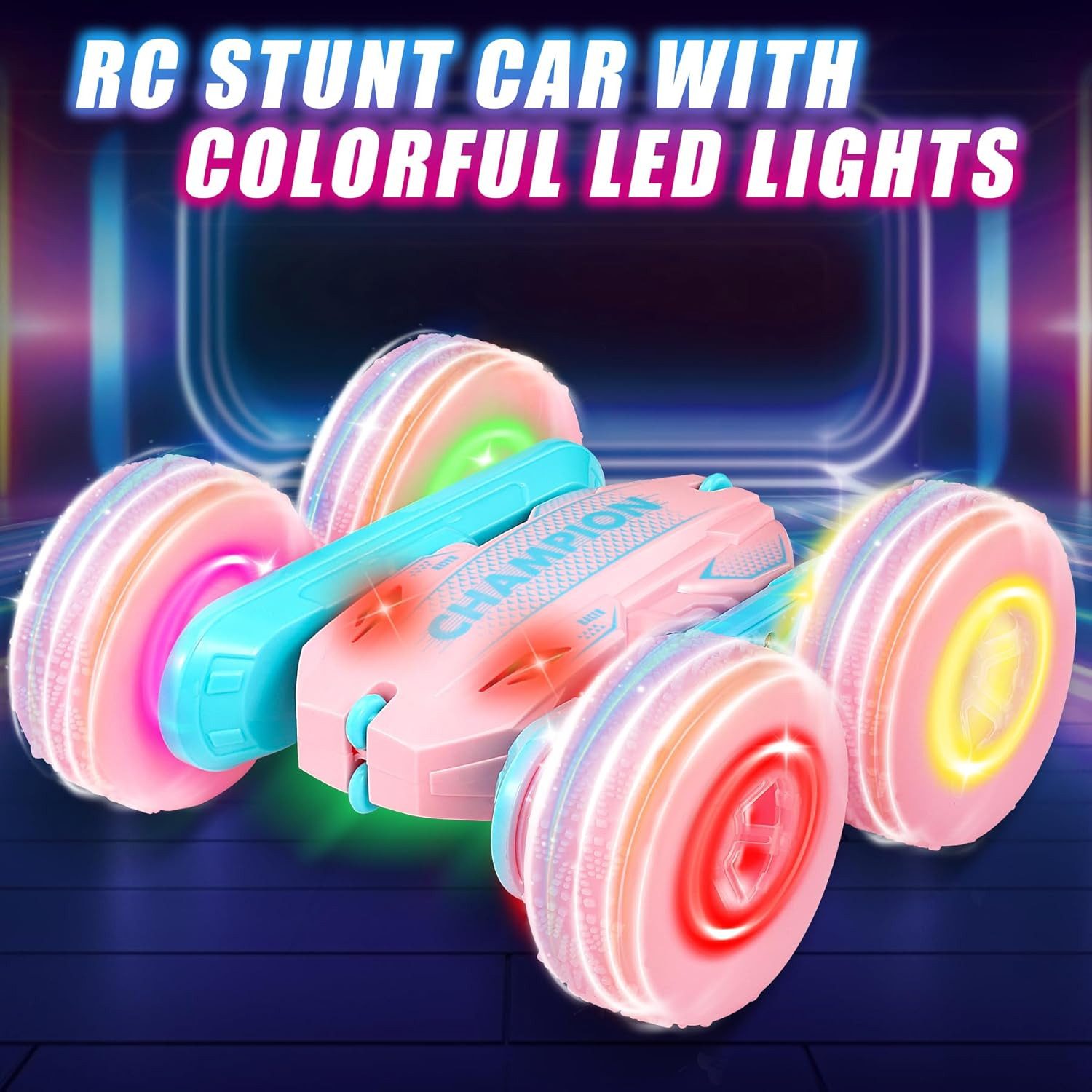 POPOLIC Spielzeug-Auto Ferngesteuertes Auto ab 3 Jahre, RC-Auto mit LED Licht, 2,4GHz 4WD, (1-tlg)