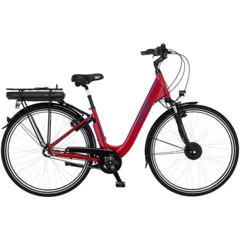 FISCHER Fahrrad E-Bike CITA 1.0 317, 3 Gang, Nabenschaltung, Frontmotor, 418 Wh Akku, Pedelec, Elektrofahrrad für Damen u. Herren, Cityrad