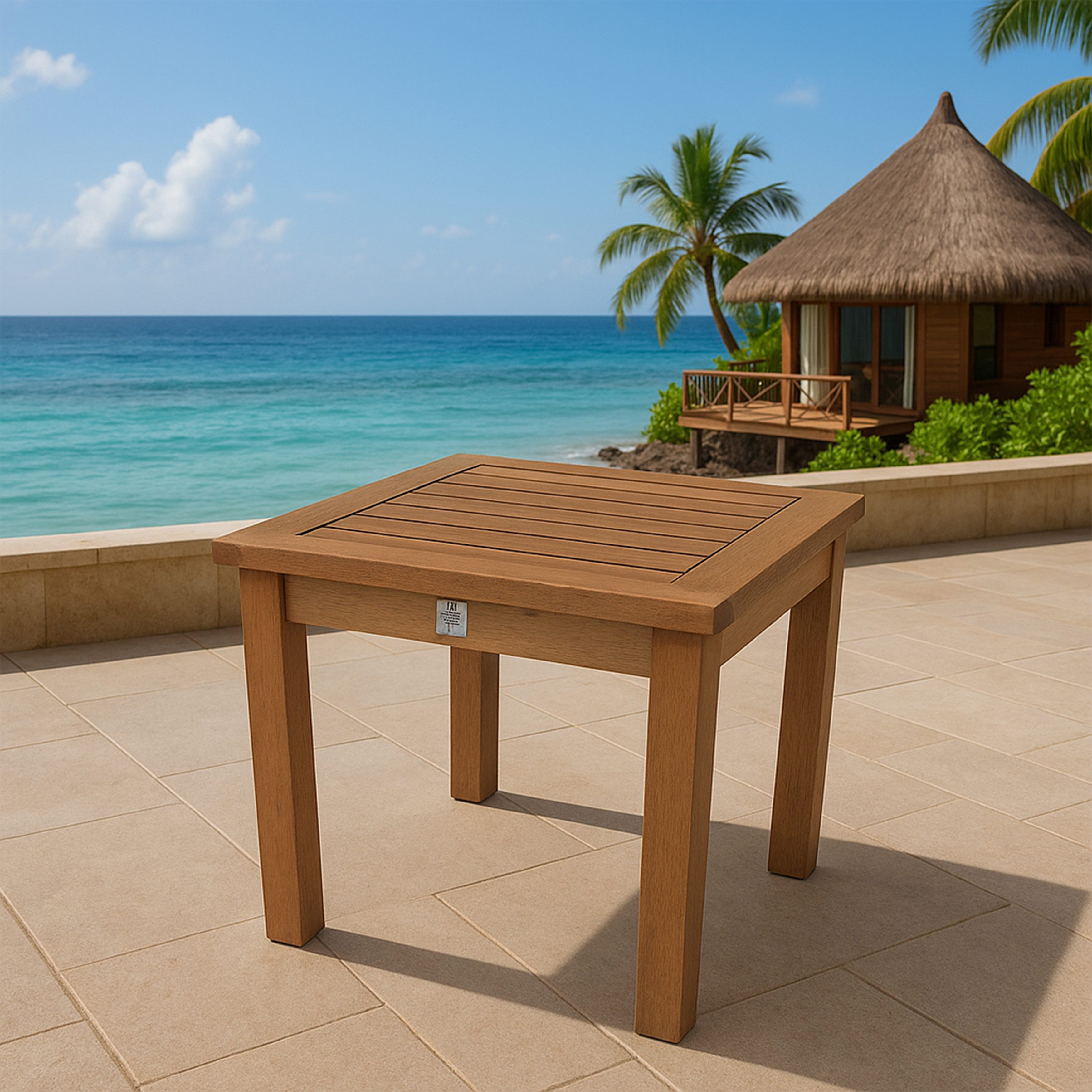 TPFGarden Beistelltisch NORWICH (Outdortisch 40x40x40cm - FSC®-zertifiziert), Maße (BxHxT): 40 x 40 x 40 cm