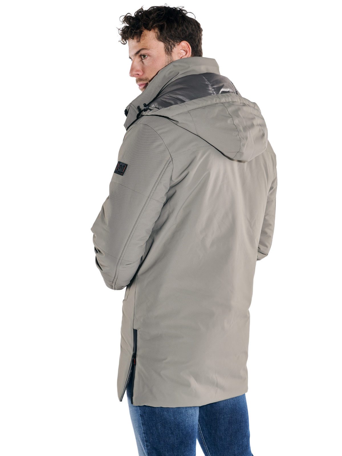 emilio adani Langjacke Herren Jacke mit unterlegtem Reißverschluss, Braunbe günstig online kaufen