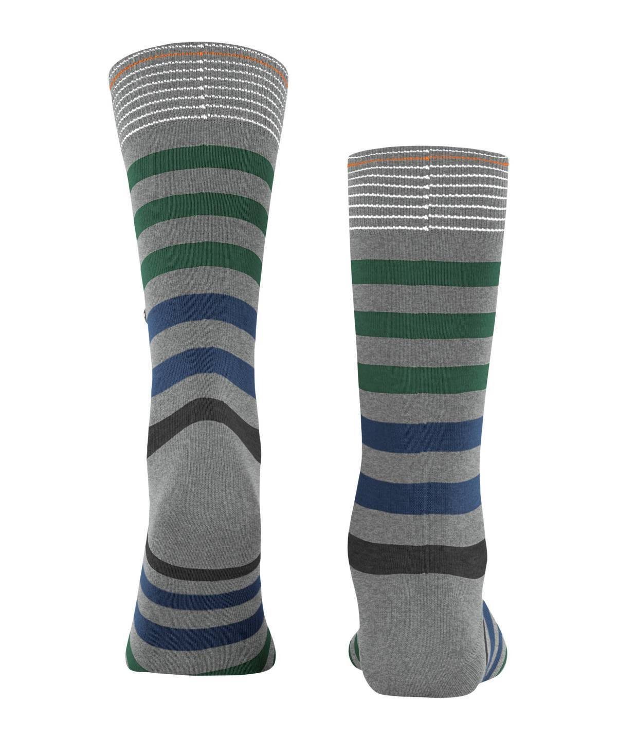 Baumwolle 3er - Socken Herren Burlington Kurzsocken Pack Grau/Blau/Grün Blackpool,