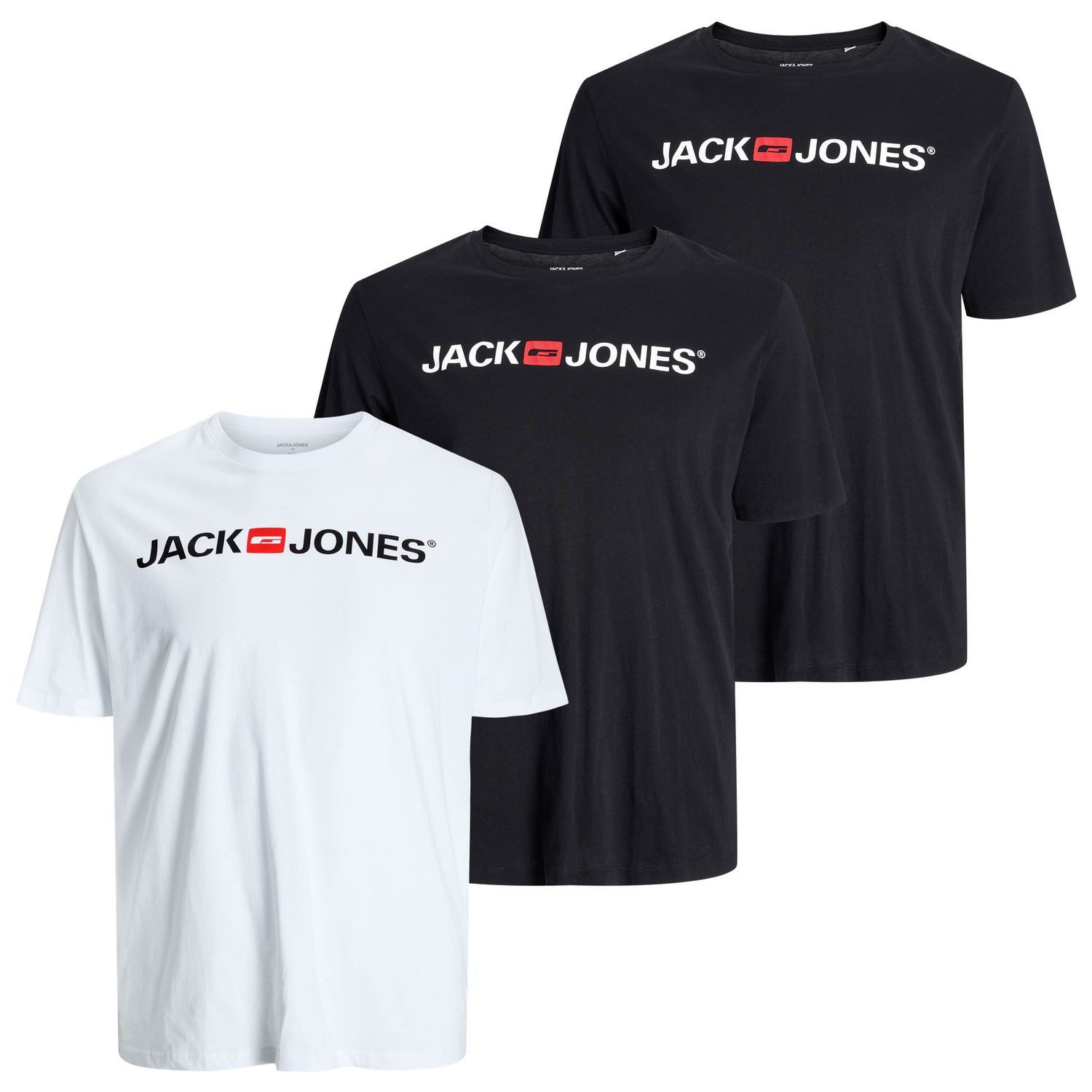 Jack & Jones T-Shirt Basic (Set) in tollen Farben bis 8XL