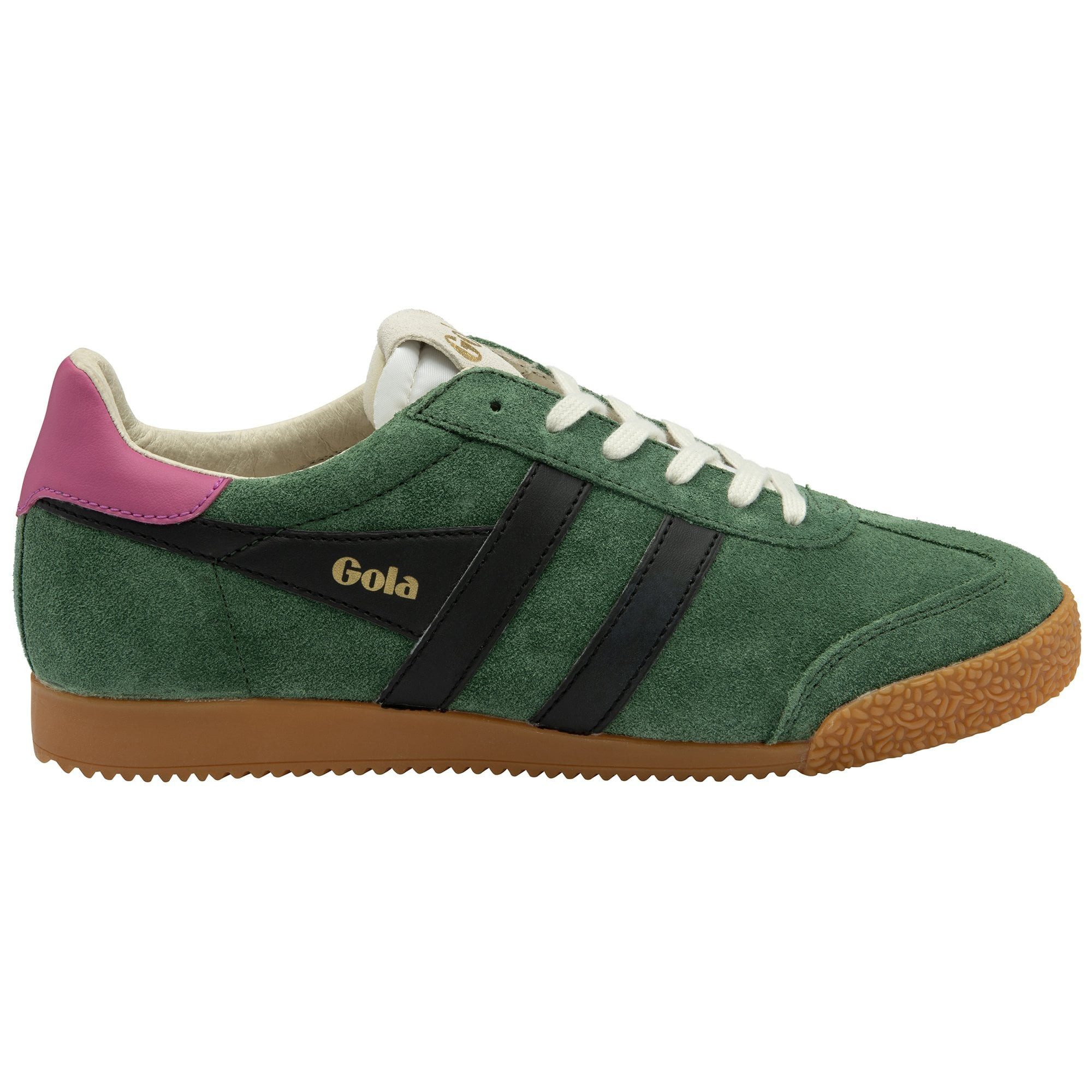 Gola Elan dunkelgrün/schwarz/fuchsia Damen Sneaker günstig online kaufen