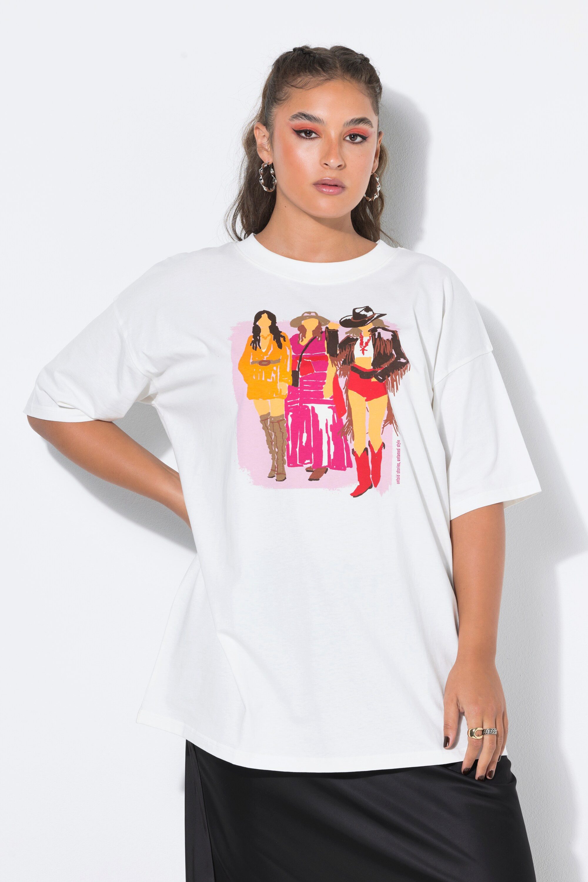 T-Shirt T-Shirt Oversize Shape Lady-Print