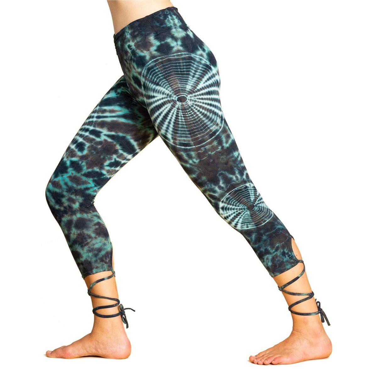 PANASIAM Leggings Unikat Lace-up Batik 3/4 günstig online kaufen