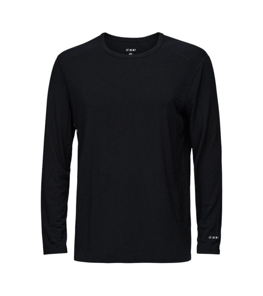 Langarmshirt Unterwäsche Core Lightweight Crew (Viskose und Merinowolle) schwarz