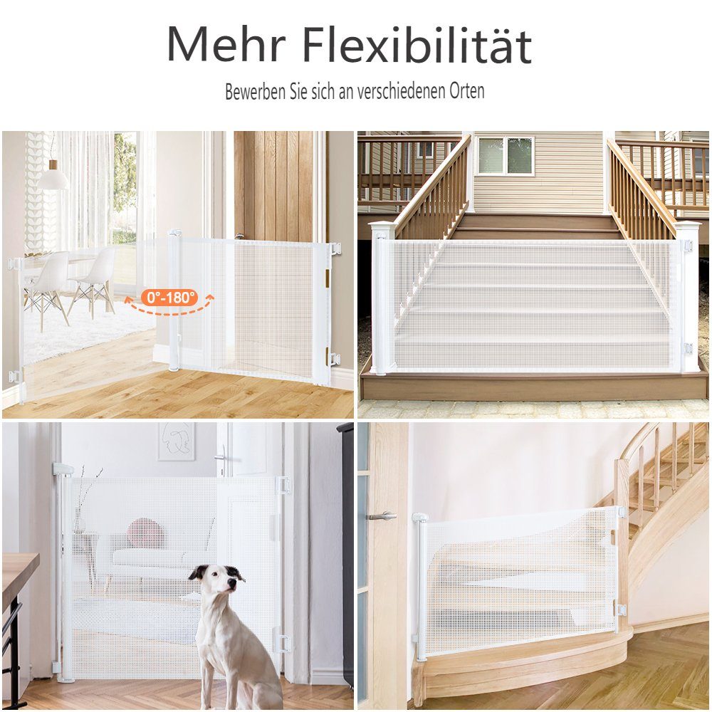 Comomy Türschutzgitter (Türschutzgitter Ausziehbar, Absperrgitter Schutzgit günstig online kaufen