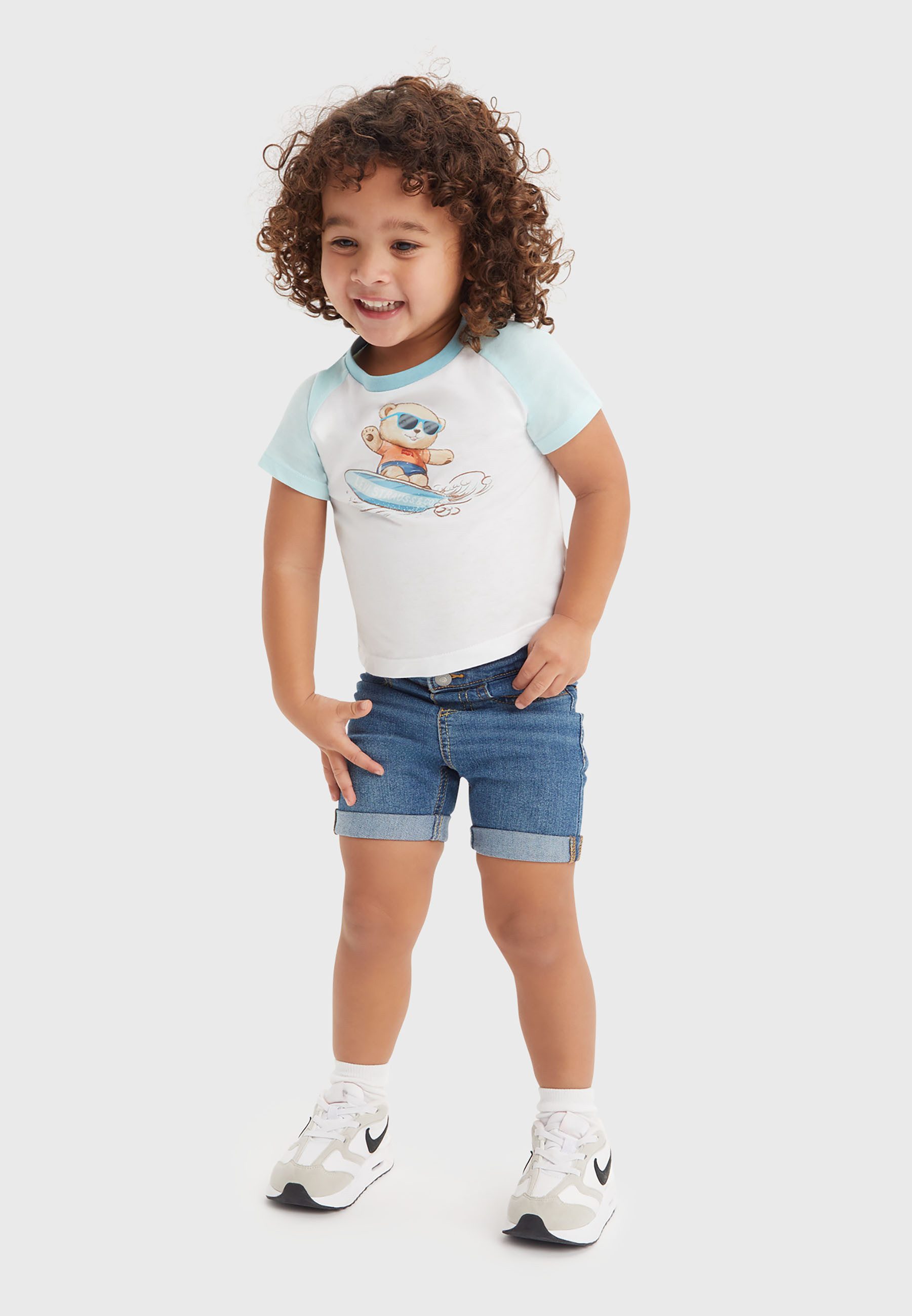 Levi's® Kids Print-Shirt (Set, 2-tlg) und Jeansshorts, for BOYS