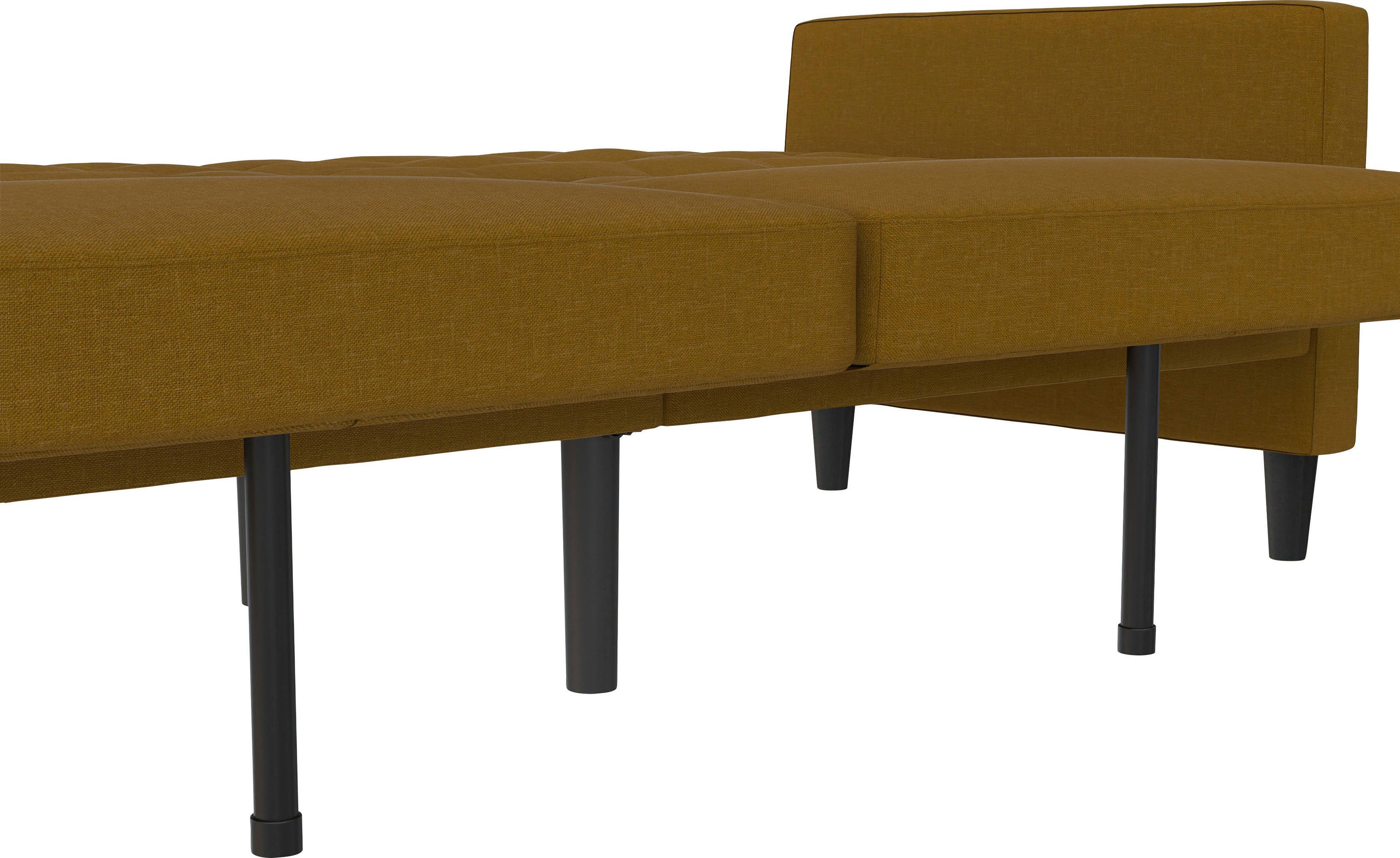 Dorel Home Sofa mit verstellbarer und Presley, 3-Sitzer Bett-Funktion Rückenlehne