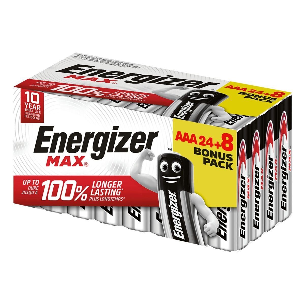 Energizer 24+8 Stück Max Micro / AAA Batterie, LR03 (1.5 V, 32 St)