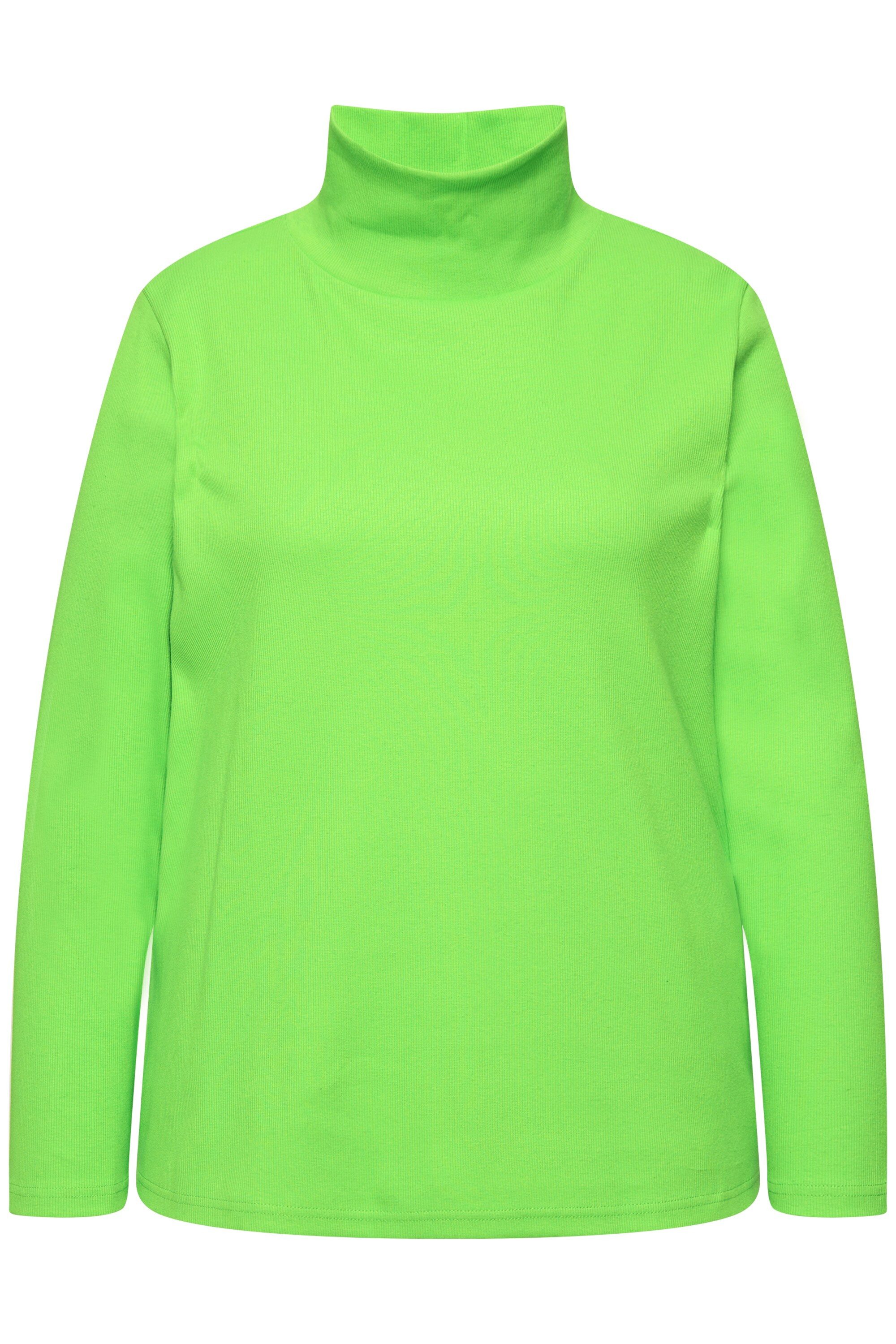 Ulla Popken T-Shirt Shirt Rollkragen Classic Langarm günstig online kaufen