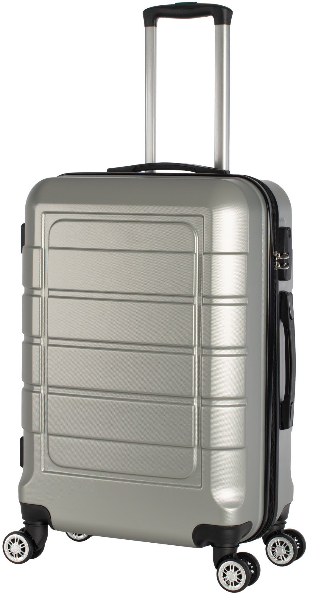 Cahoon Hartschalen-Trolley Koffer Hartschalenkoffer Trolley Reisekoffer 68 Liter = mittlere Größe, 4 Rollen