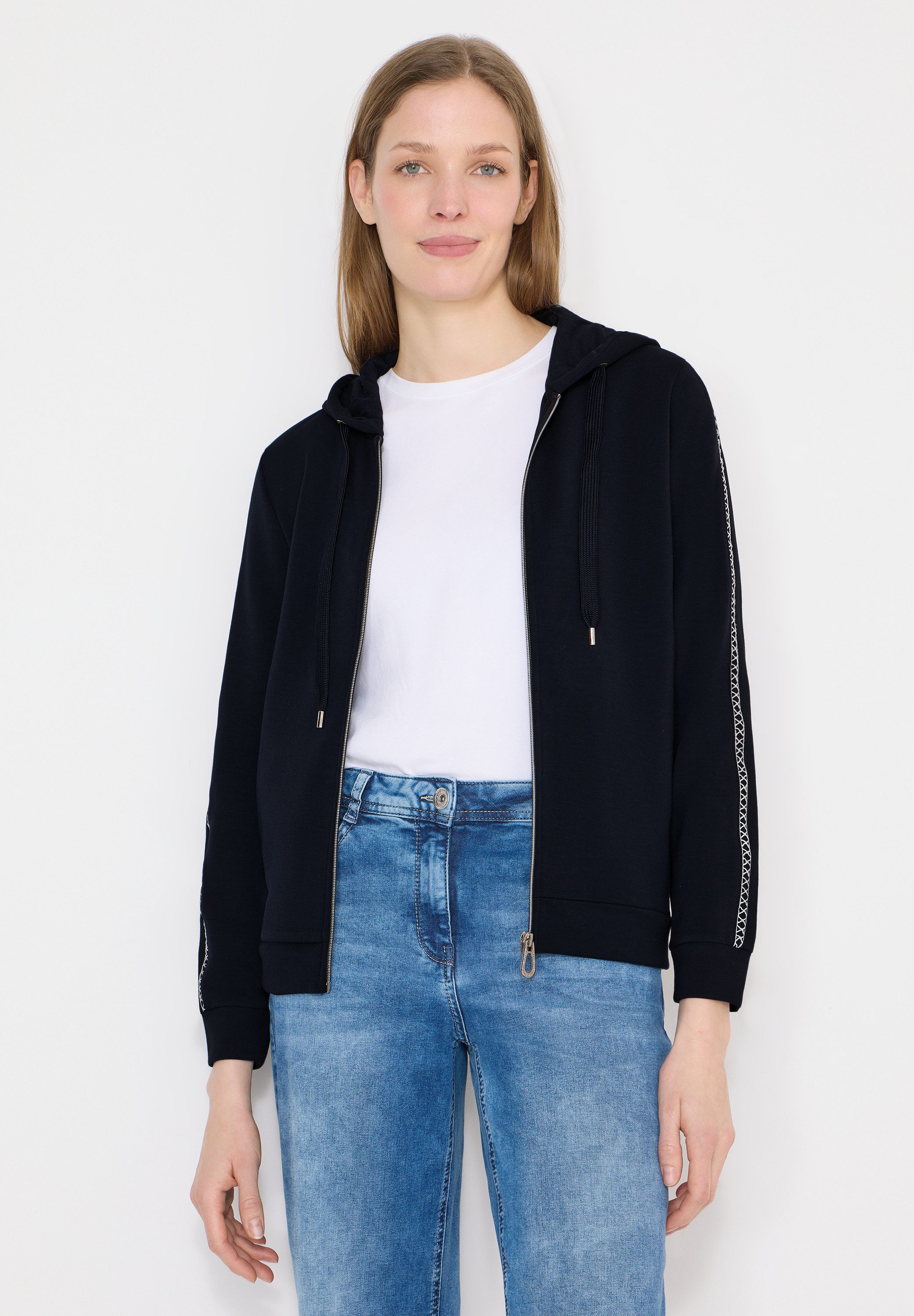 CECIL Sweatjacke im Hoodie-Style